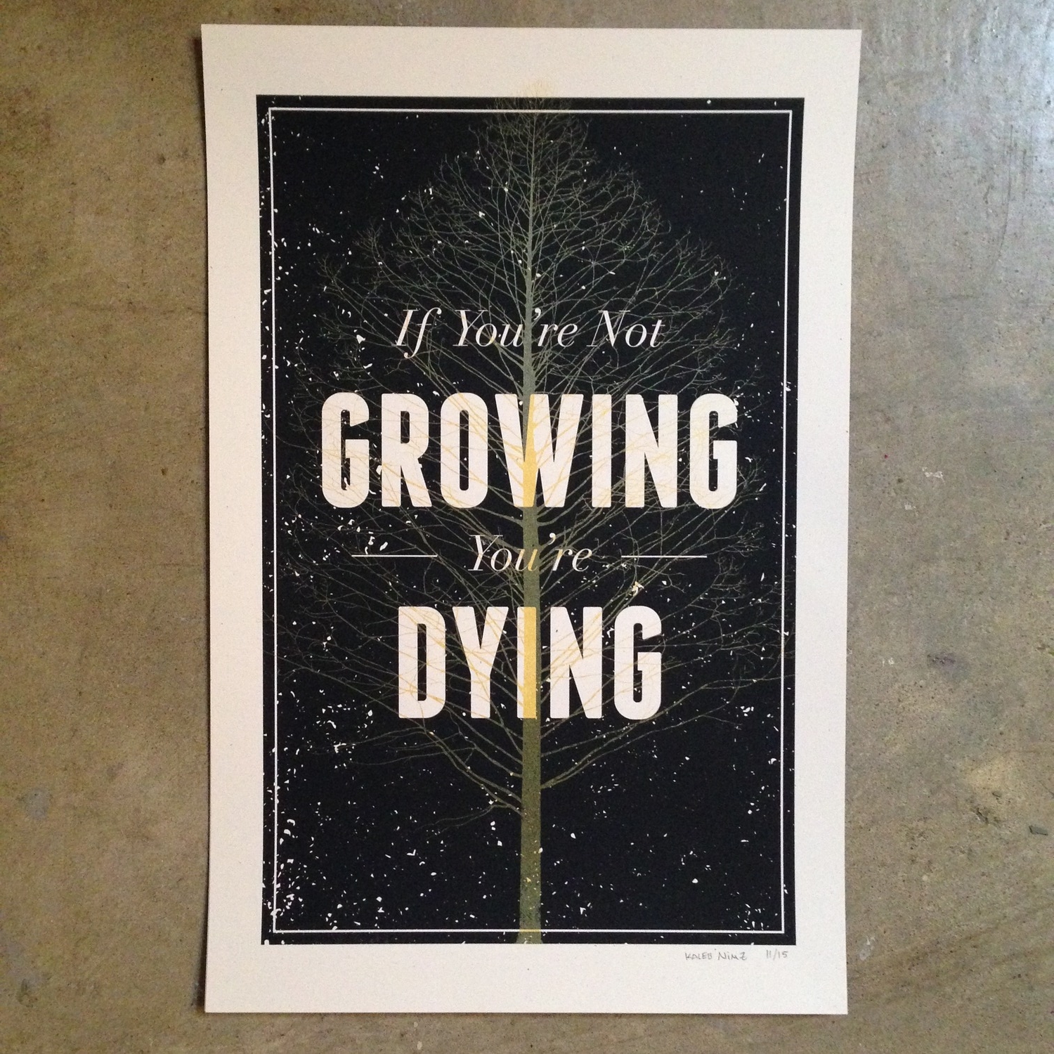  Art by Kaleb Nimz  Printing by Dusty Gilpin 