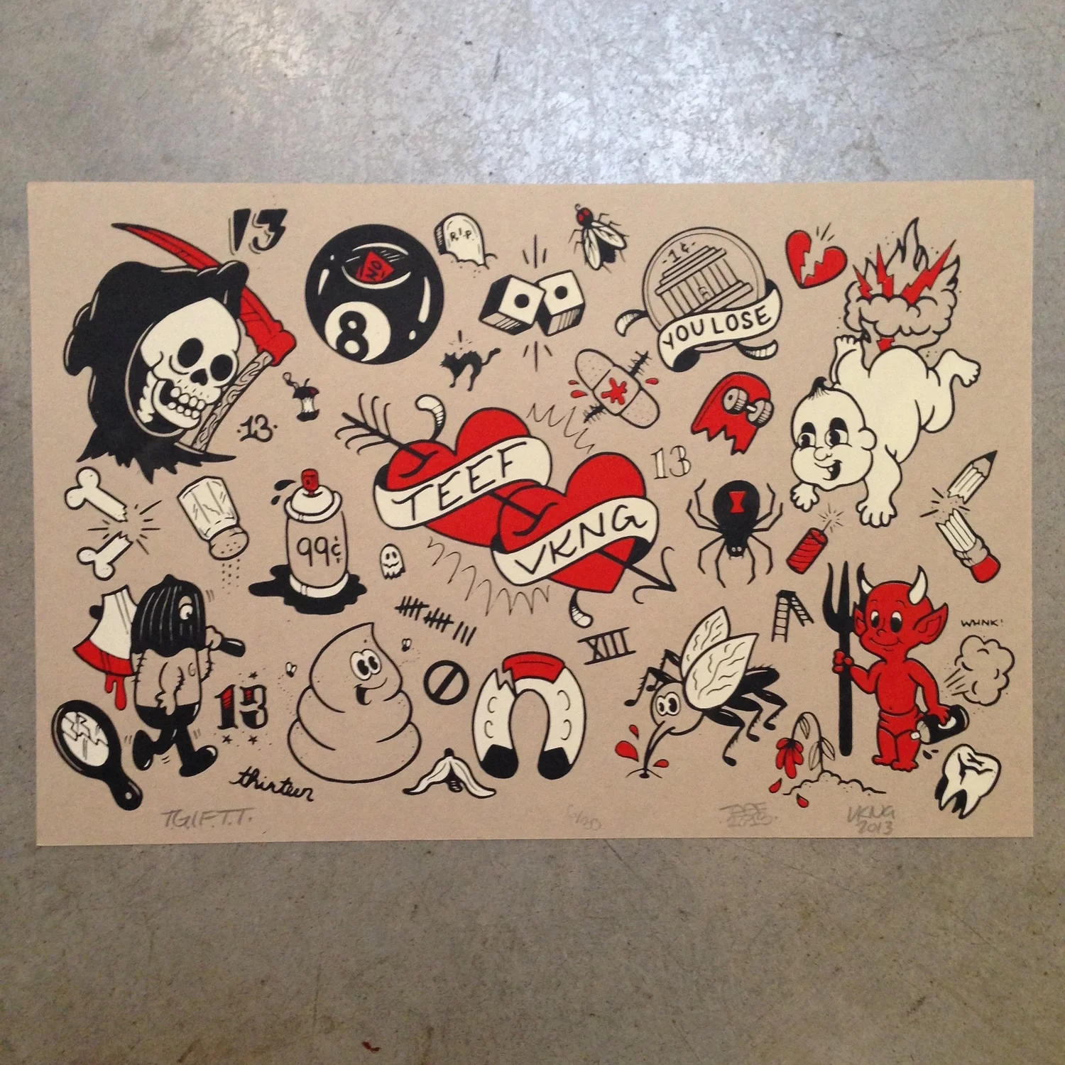  Art by Tanner Frady &amp; Ashley Smith  Printing by Dusty Gilpin 