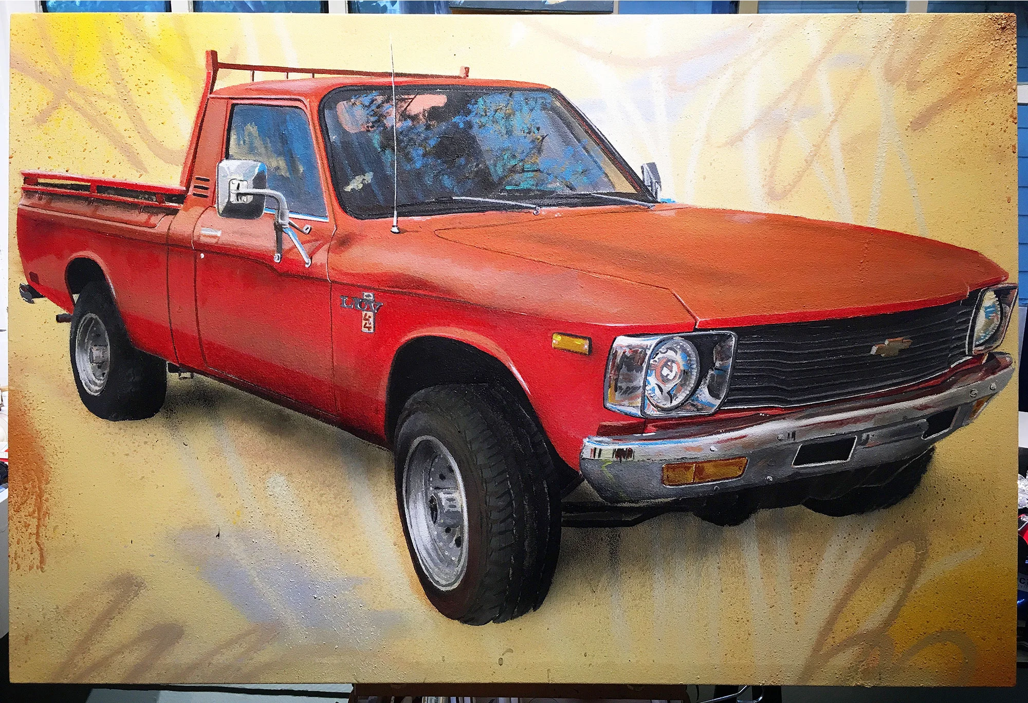 1979 Chevy Luv • 2’x3’ • Acrylic on Canvas AVAILABLE FOR PURCHASE