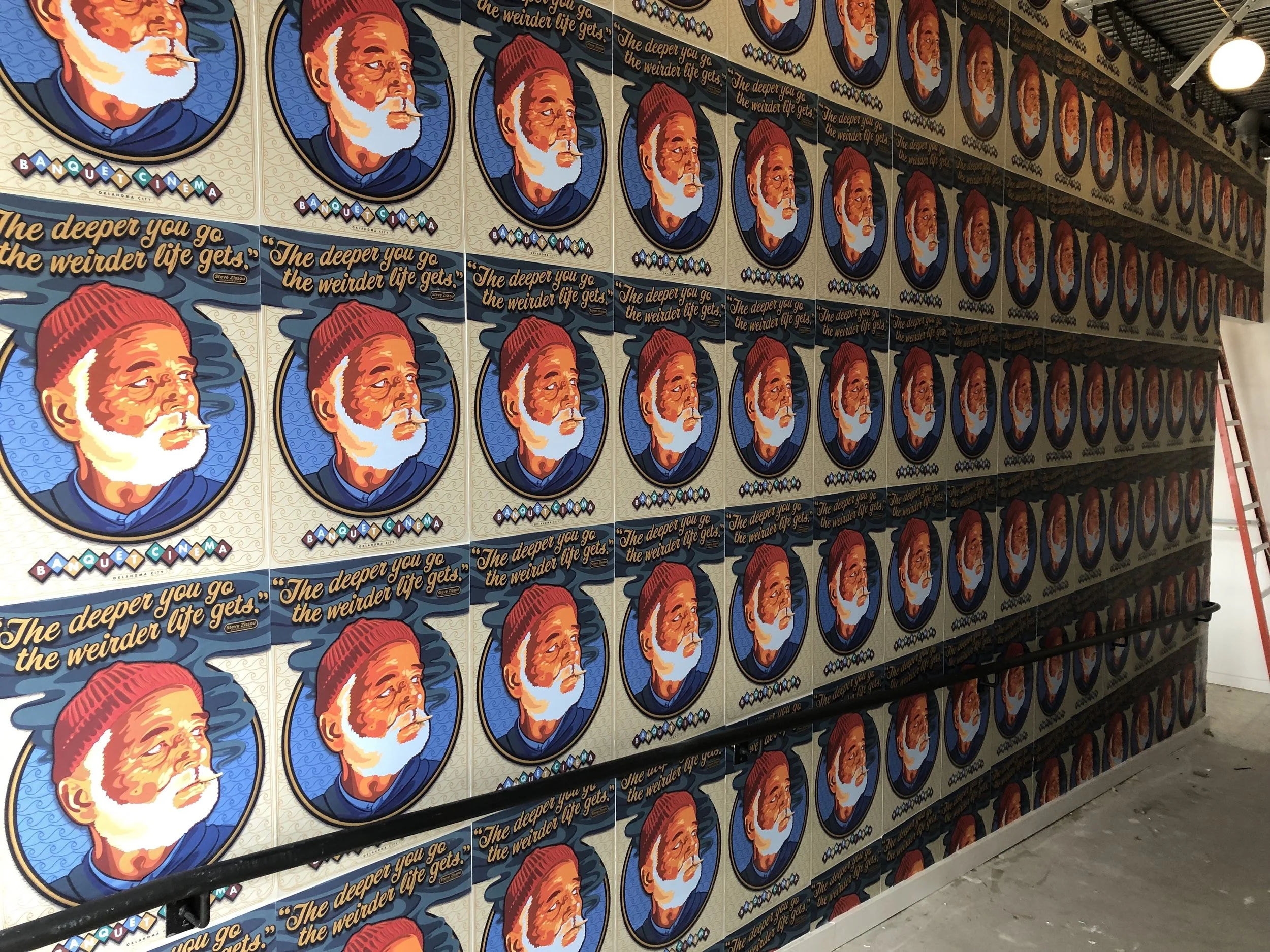 Wheatpaste ‘ Mural’ Installation at Banquet Cinema