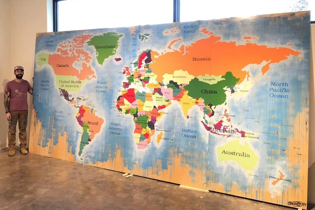  World Map •&nbsp;8x12   AVAILABLE FOR COMMISSION REPRODUCTION  