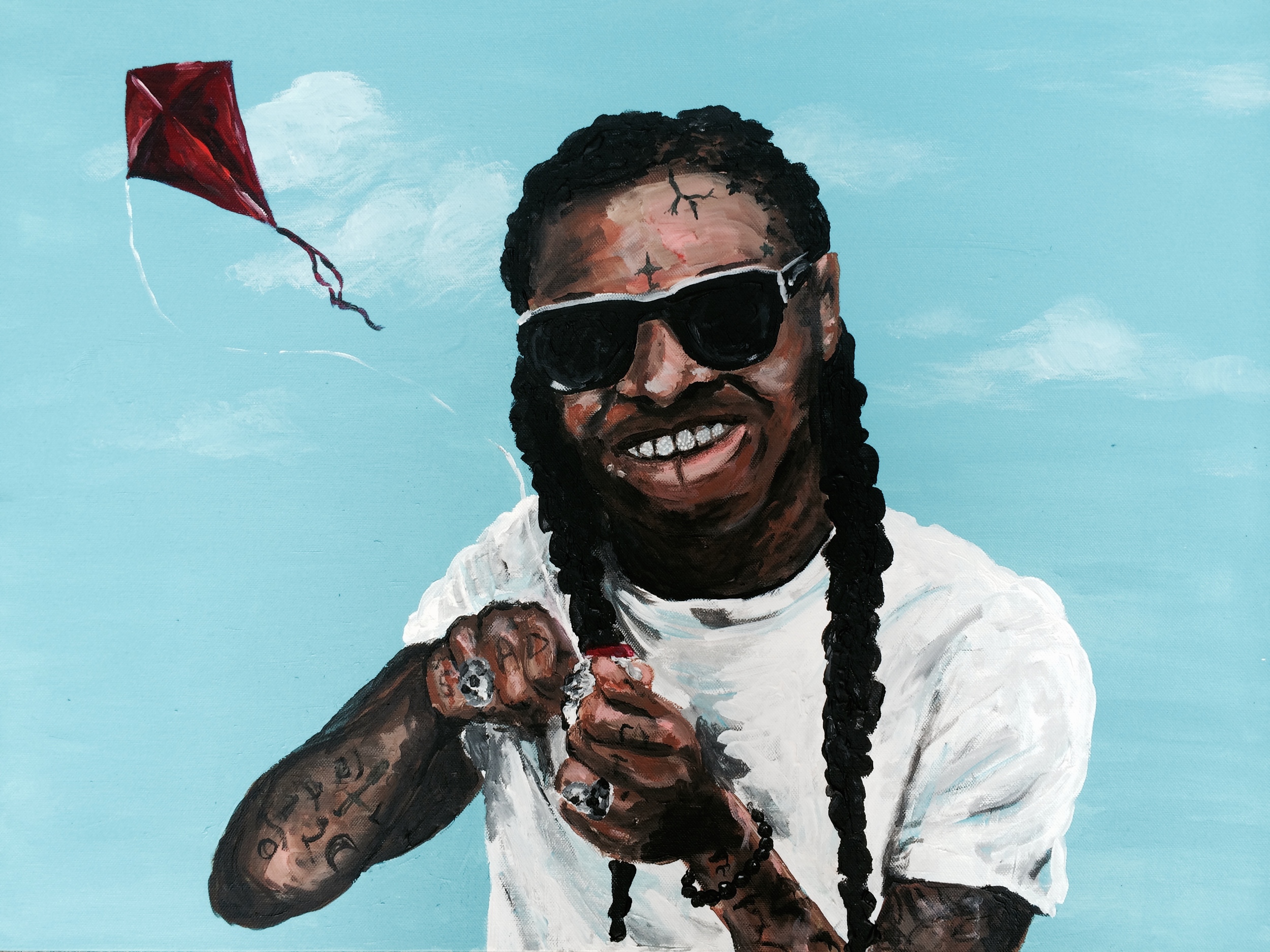 lil Wayne flies kites