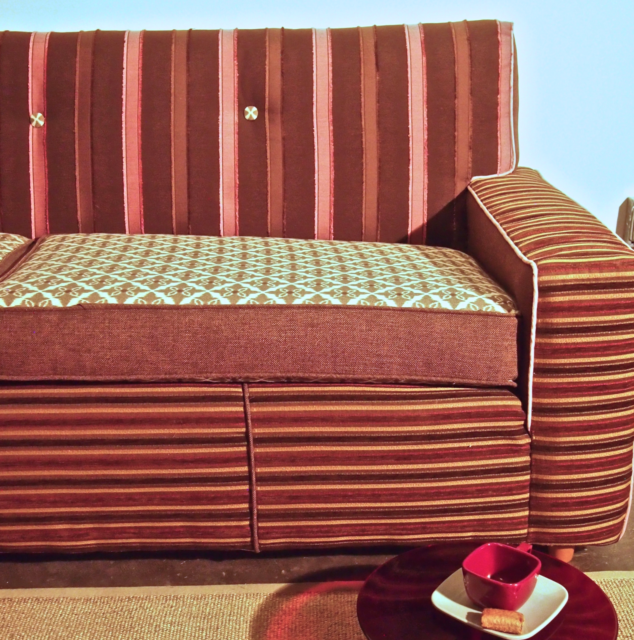 Maria's sofa, in the studio