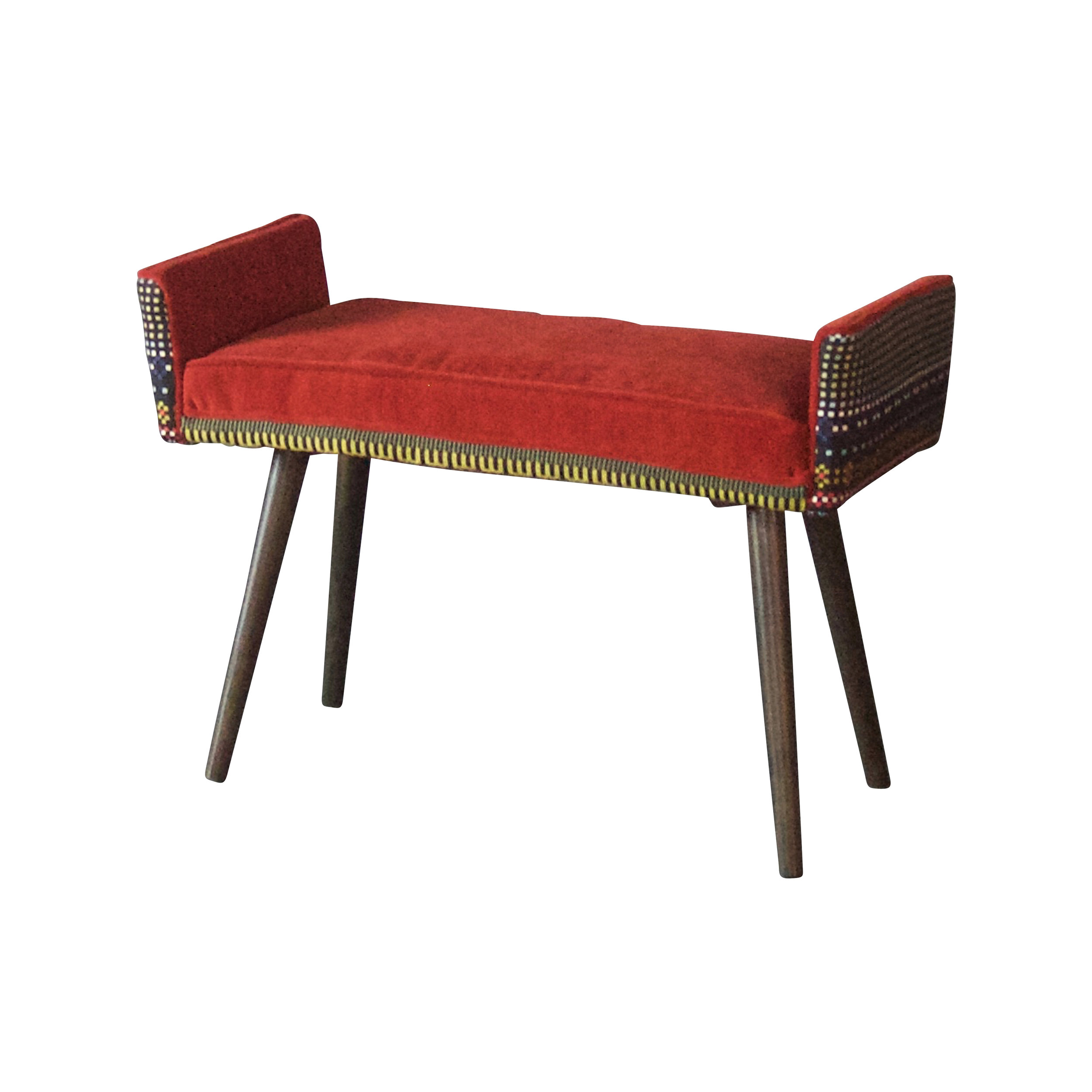 backless vanity sized stool: folklorica