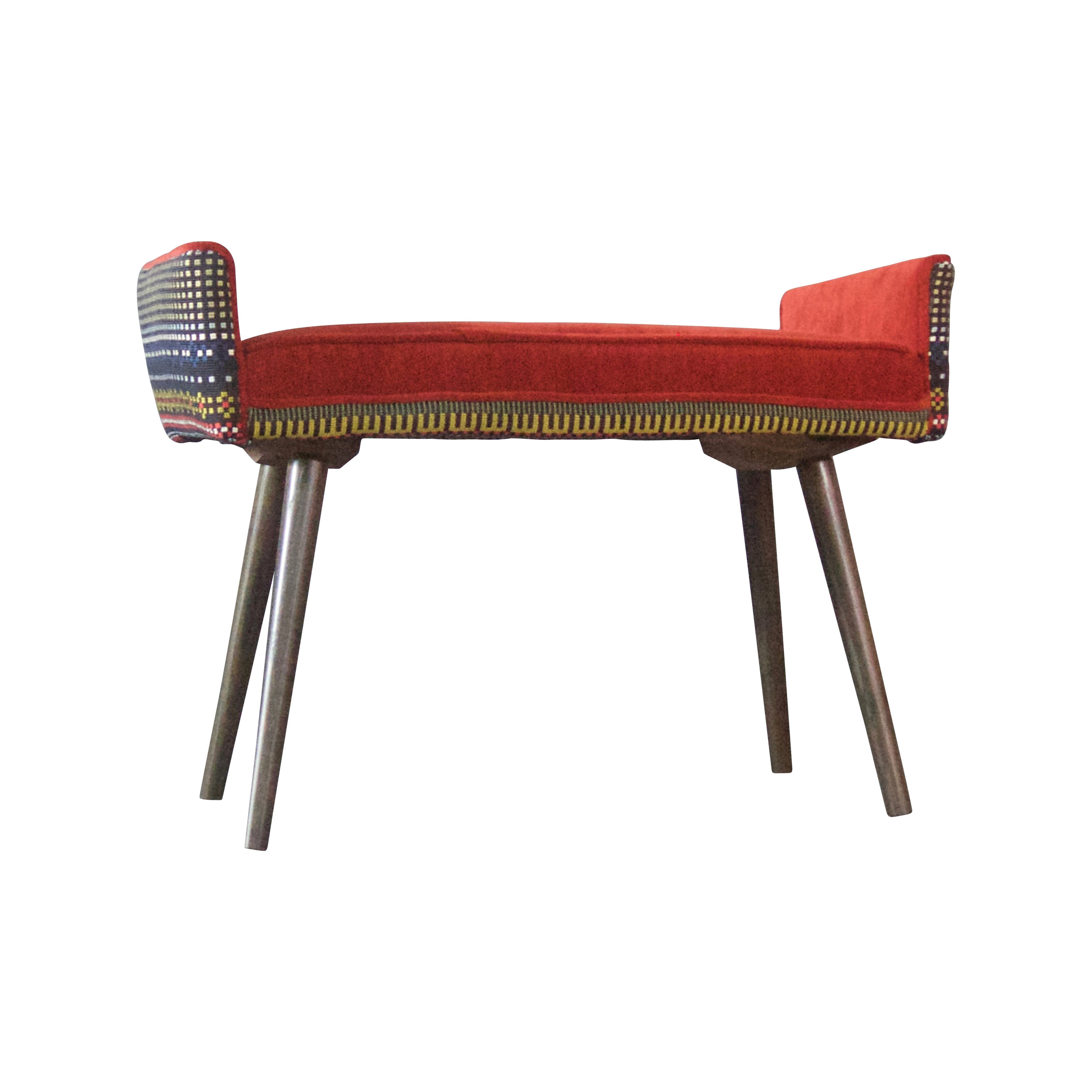 backless vanity sized stool: folklorica