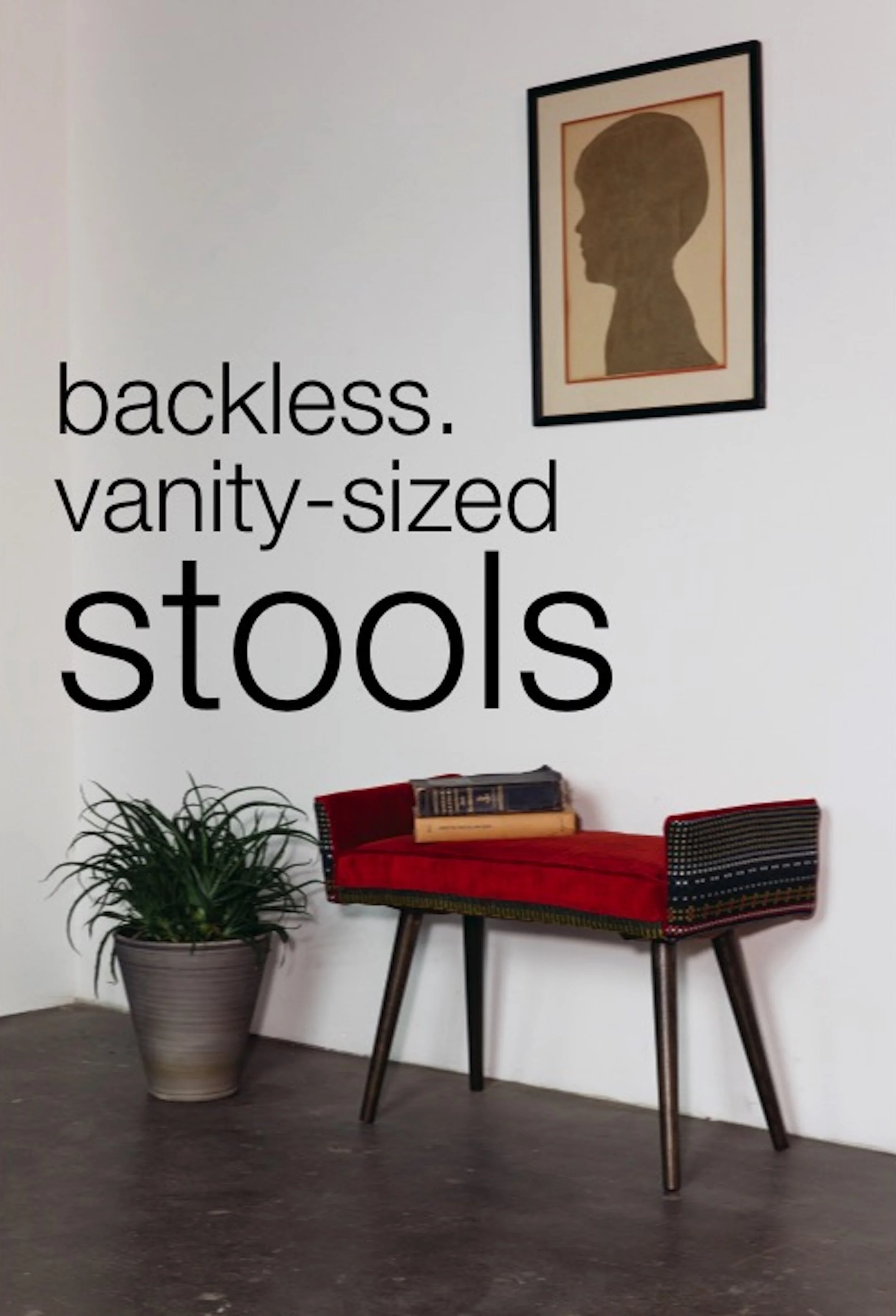 backless vanity sized stools