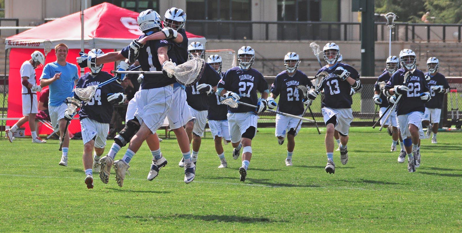 COURTESY // Alex Linder Lacrosse advanced to the play-offs after defeating fourth ranked team Chapman University.