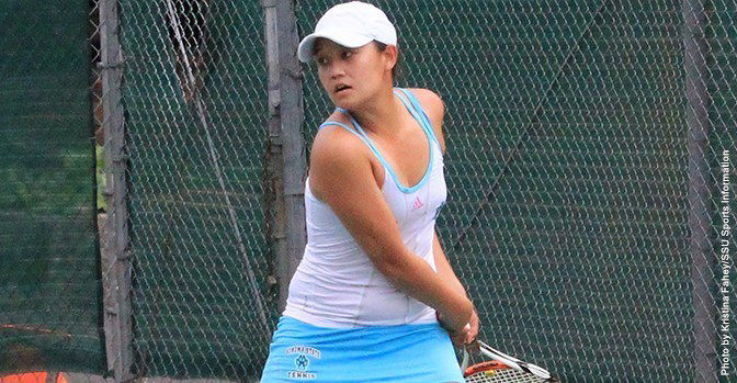 COURTESY // SSU Athletics Lauren Ha’s victory secured the win for the Seawolves.