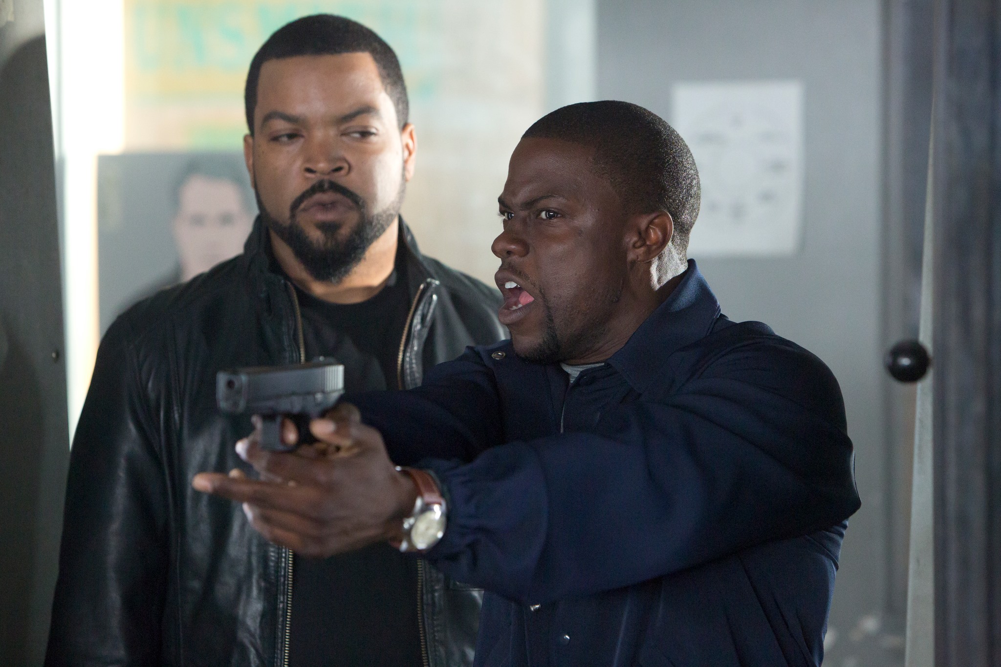 facebook.com Ice Cube and Kevin Hart star in the new comedy ‘Ride Along.’ The movie opened at number one at the box office.