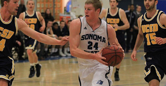 COURTESY // Sonoma Athletics Mike Harris scored 15 points in the battle against UC San Diego.