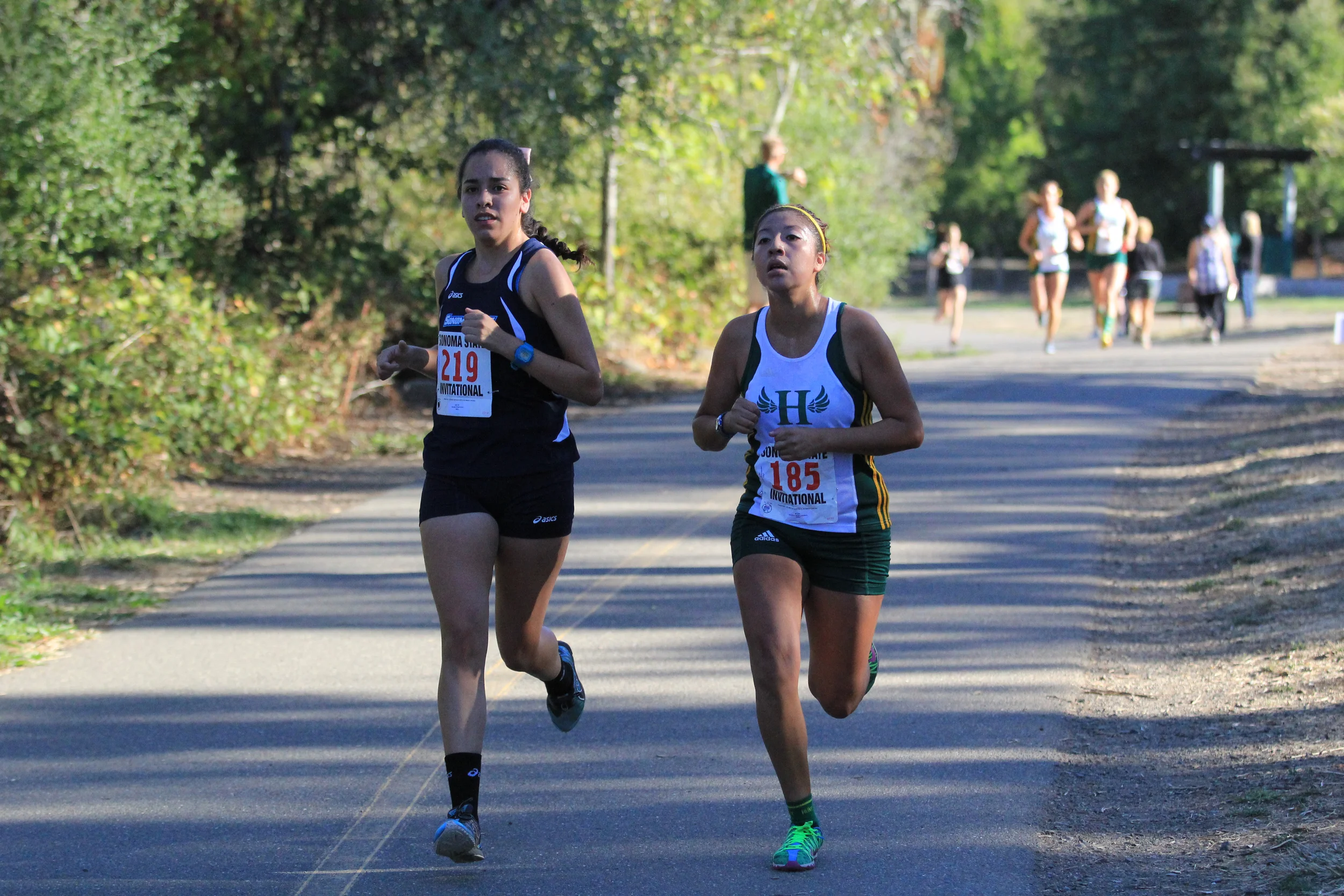 COURTESY // SSU Athletics Left, Maria Hurtado was the first Seawolf to cross the finish line.
