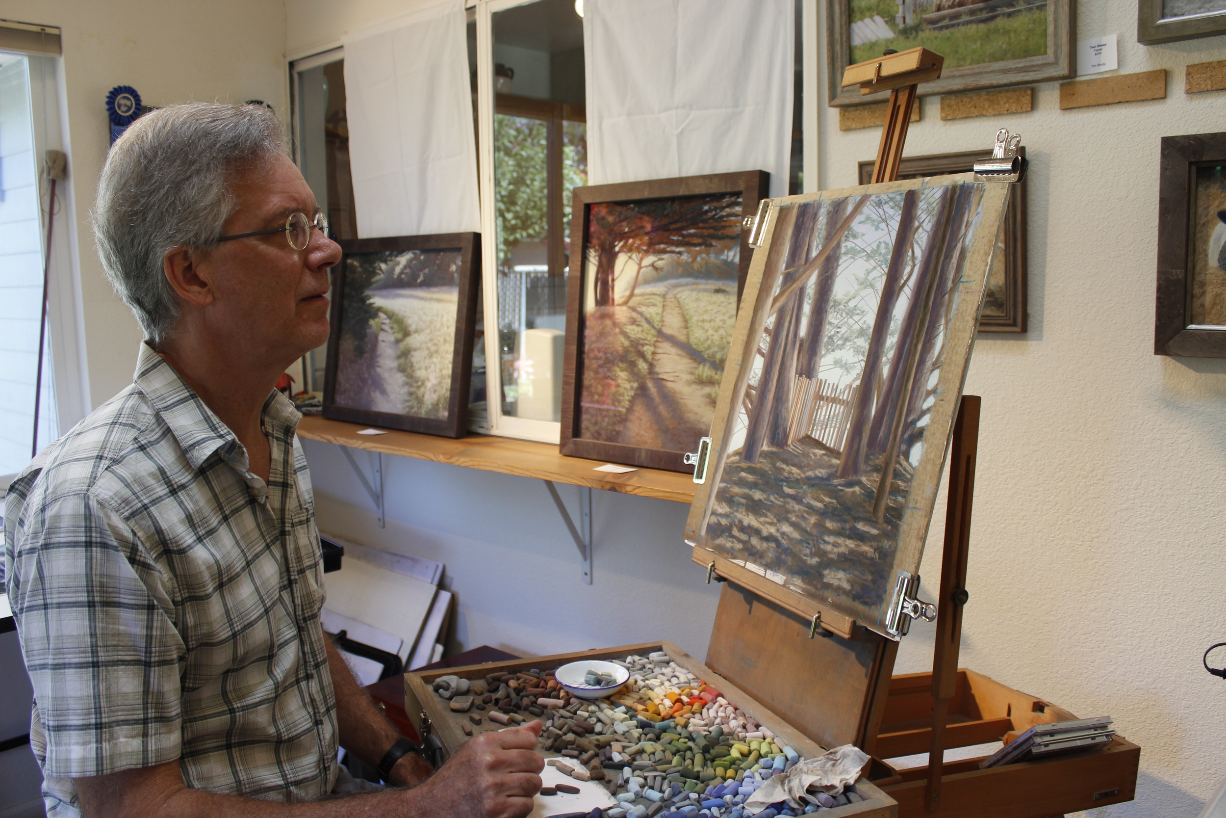 STAR // Jenna Fischer Tim Brody is an artist who opened his studio for Art Trails this year.