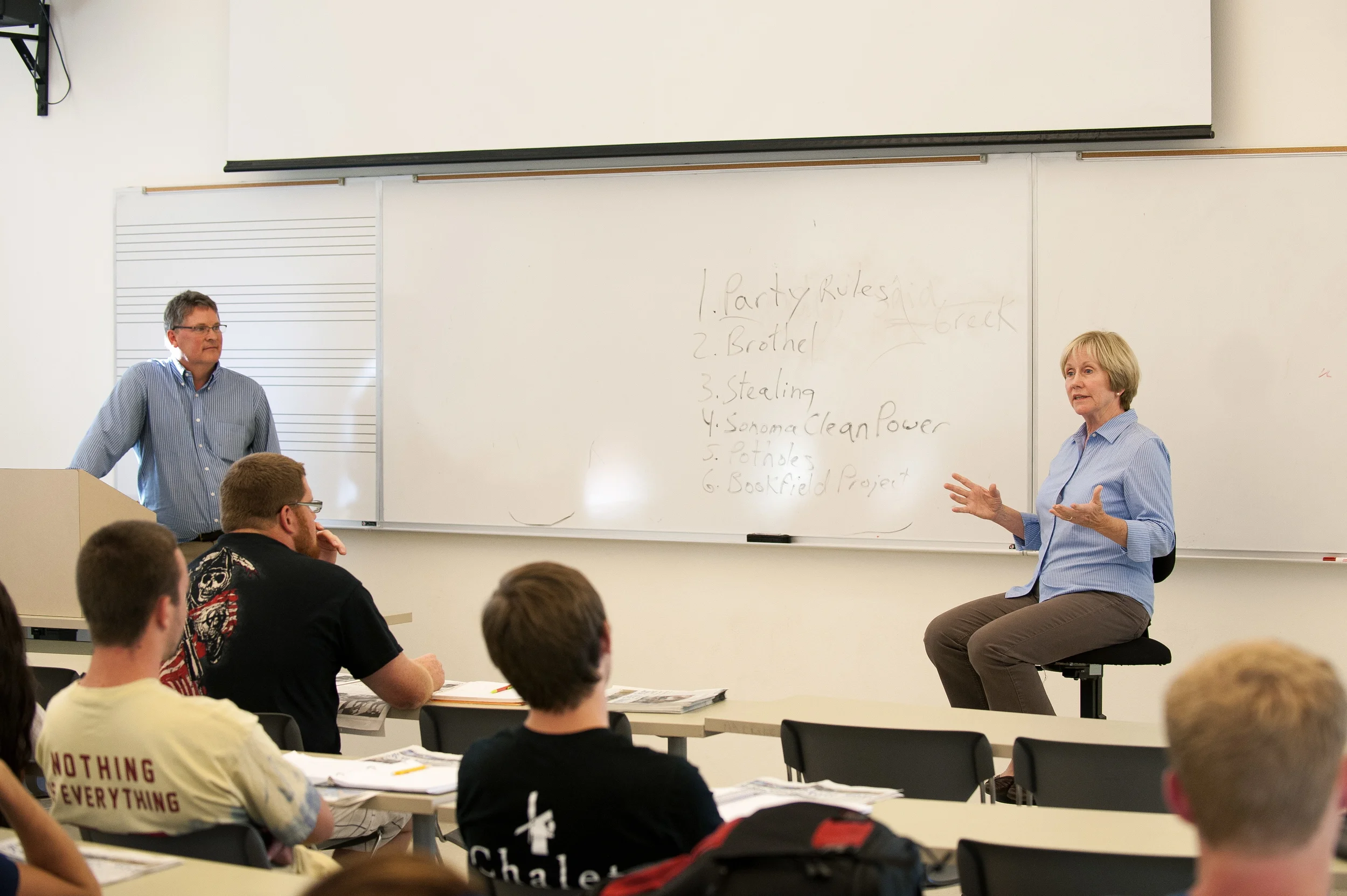 STAR // Connor Gibson Stafford discussed the various issues that face both SSU students and residents of Rohnert Park, including the 120-day ordinance.