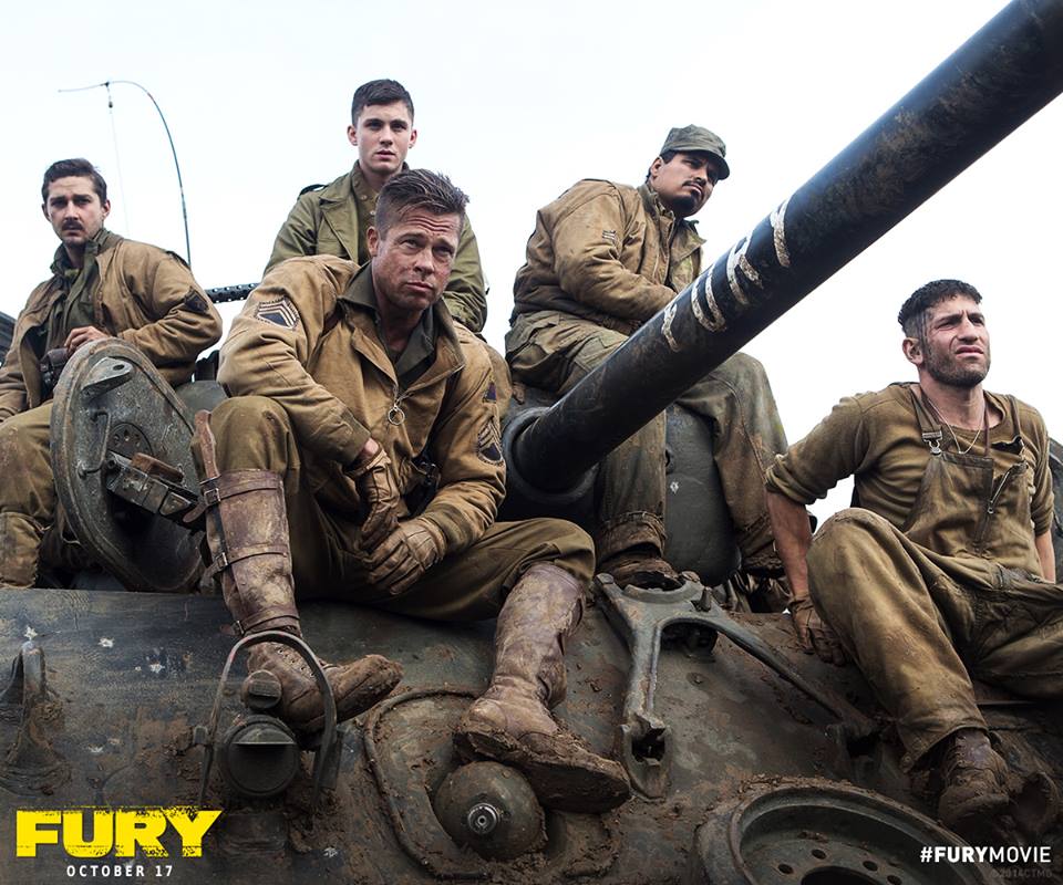 facebook.com “Fury,” starring Brad Pitt, released Friday.