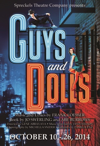 COURTESY // Spreckels Theatre “Guys and Dolls: A Musical Fable about Broadway” was performed at Spreckels Theatre Company in Rohnert Park last weekend.