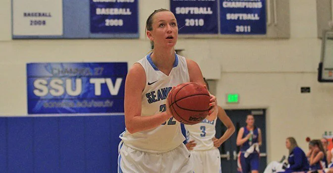 COURTESY // SSU Athletics Hannah Sourek scored 15 points in Friday’s loss against the UC Davis Aggies.
