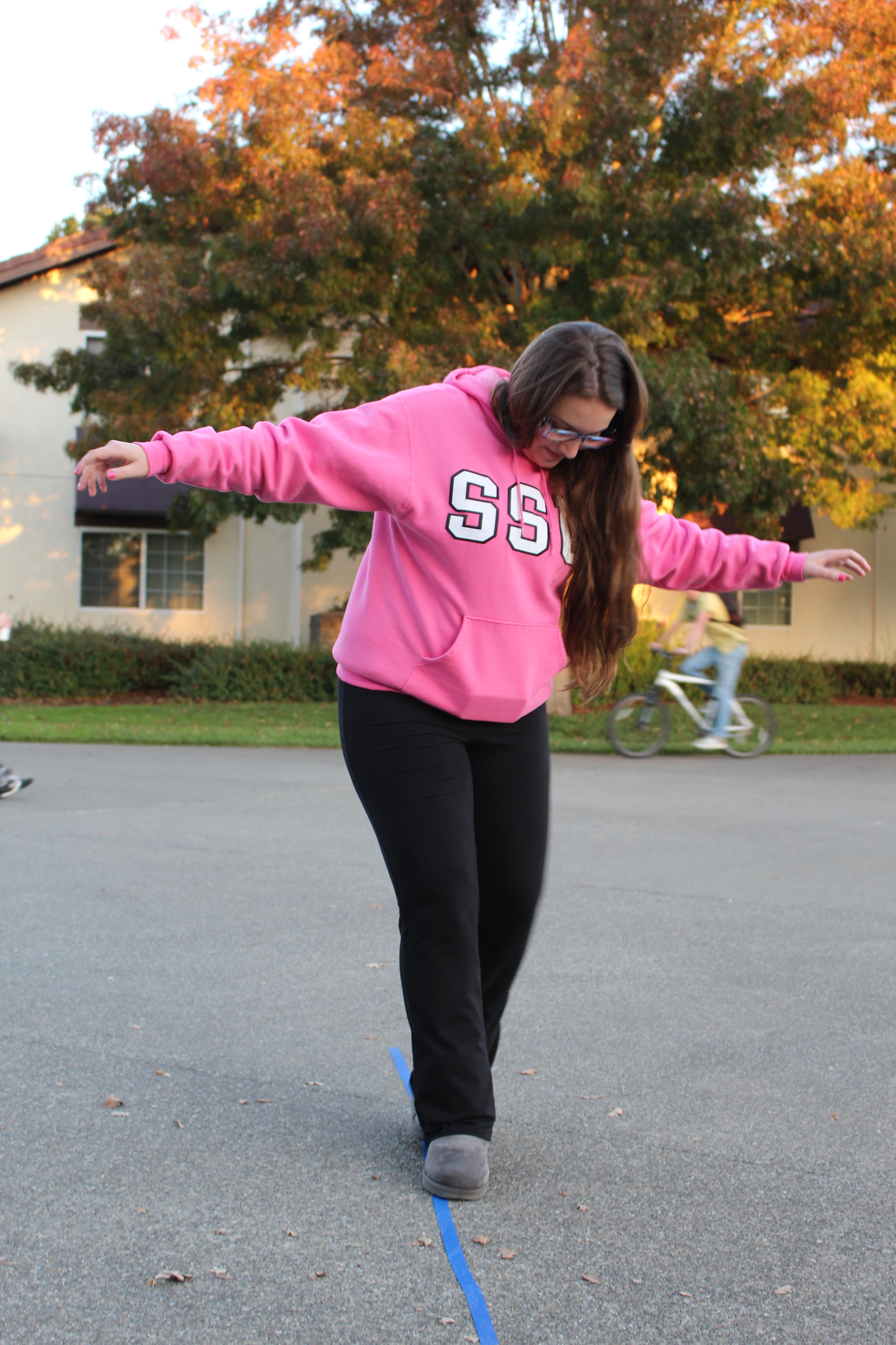 STAR // Spencer Vaishville A student participates in Beer Goggle Olympics.