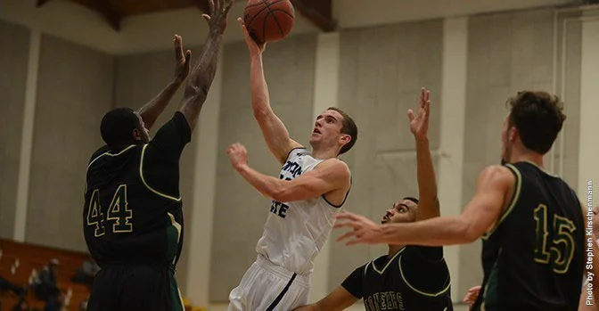 COURTESY // SSU Athletics Junior guard David Ahern finished with 16 points versus Pacific Union.