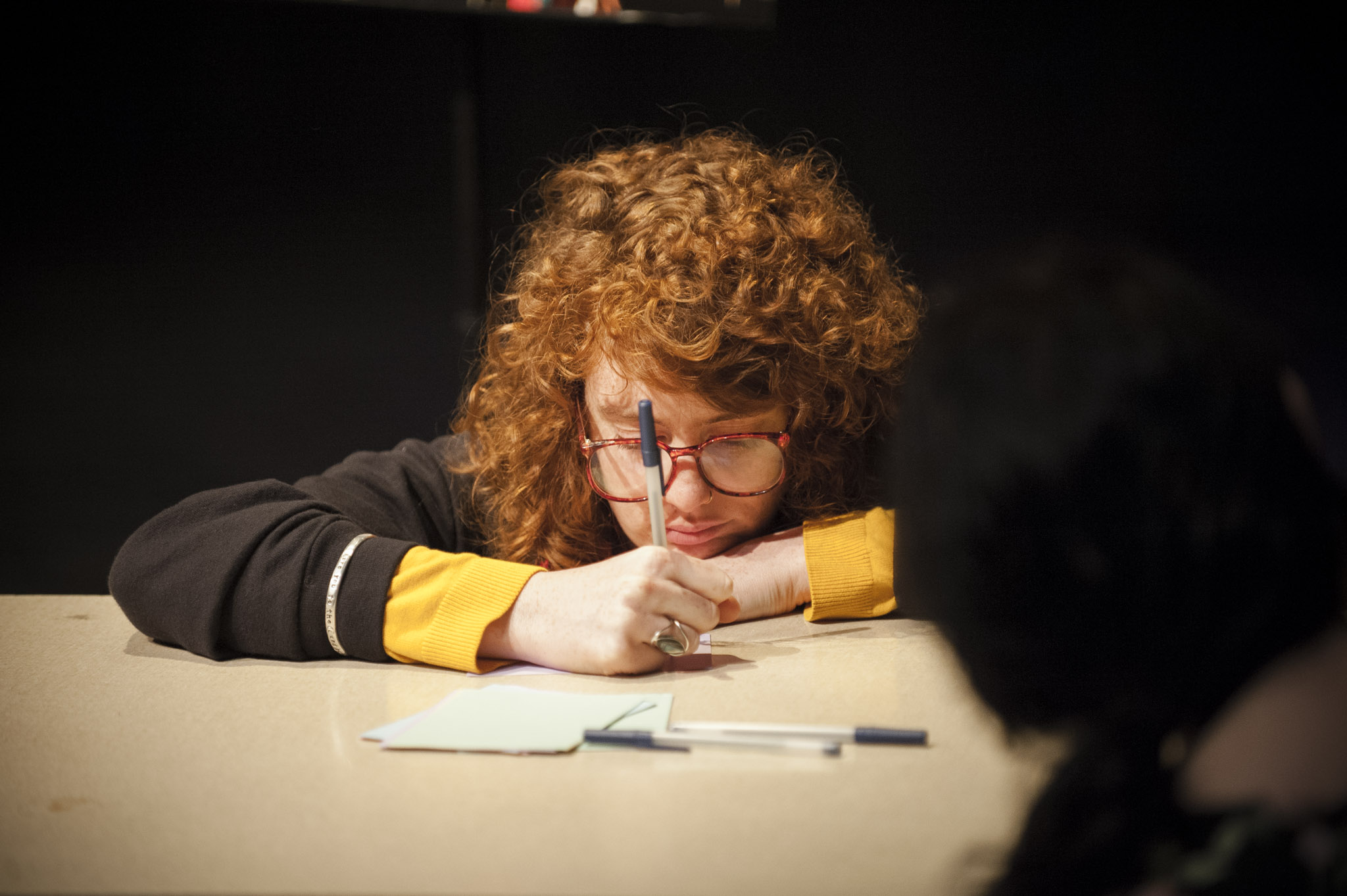 STAR // Connor Gibson Students celebrated the life of theatre arts and dance major Dominic Dei Rossi at a memorial by writing letters to him on Thursday in Ives Hall.