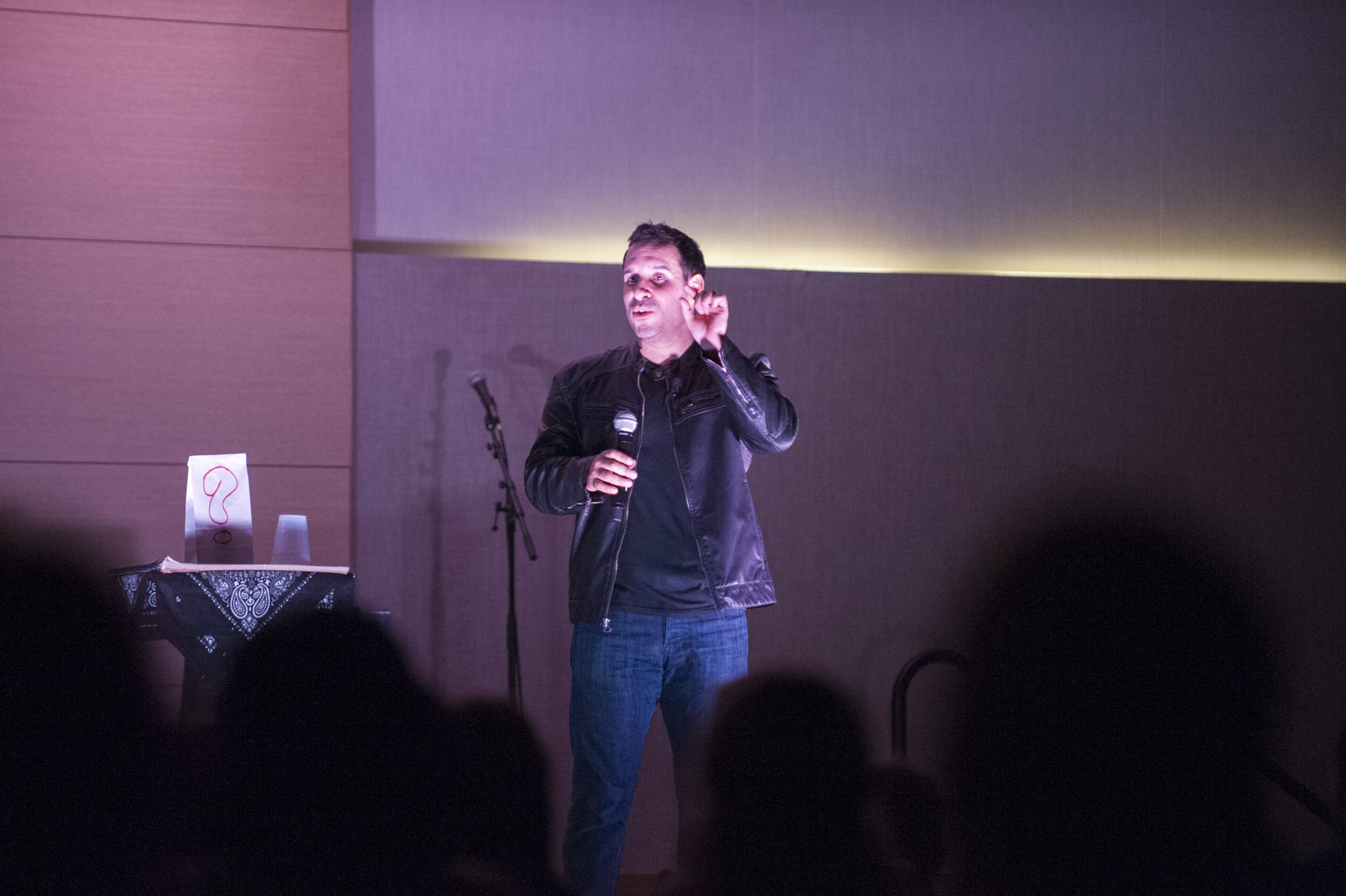 STAR // Connor Gibson Comedy magician Daniel Martin combined simple magic tricks and a stand-up comedy act to show Sonoma State University students a good time in the Student Center.