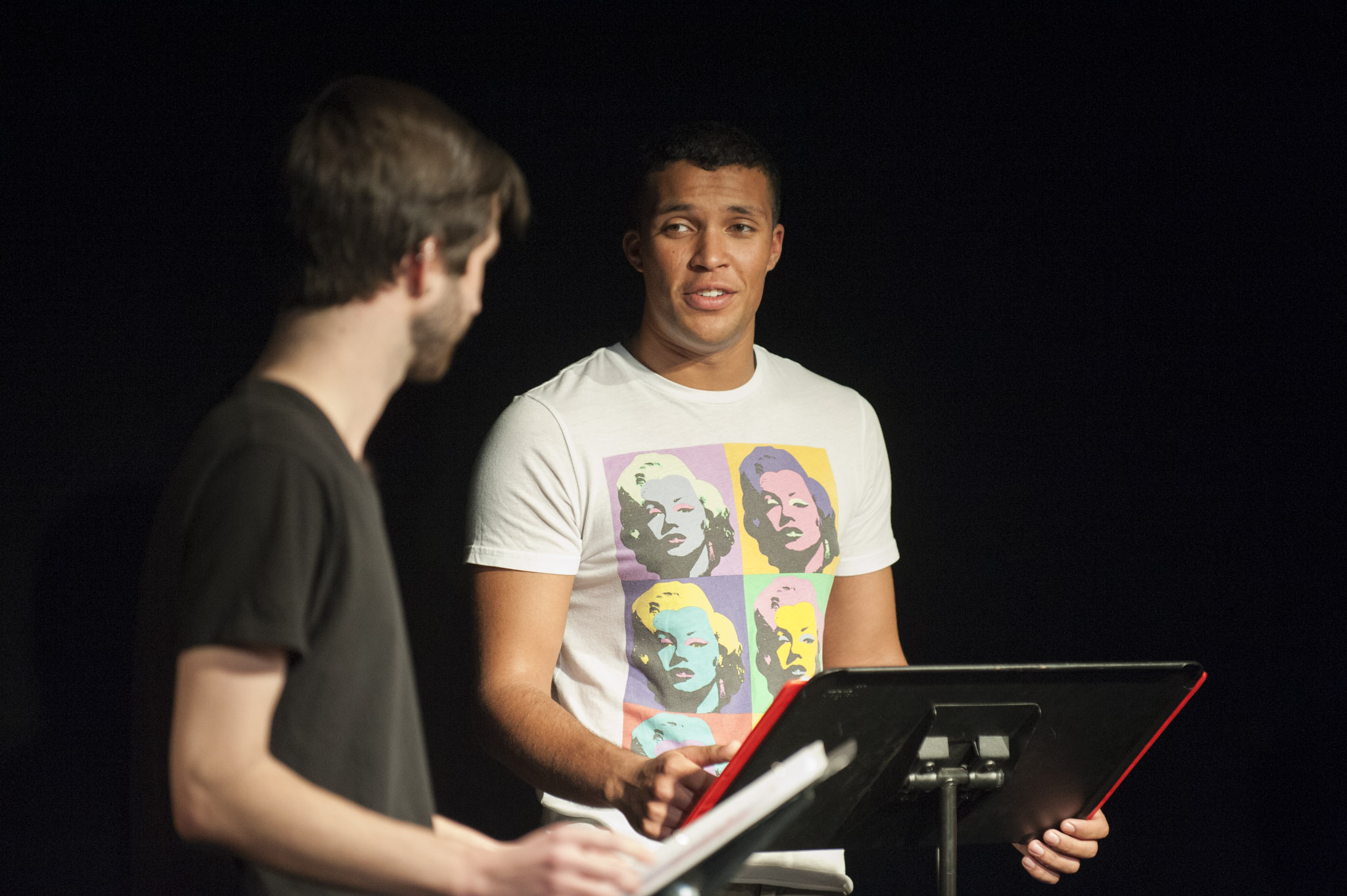 STAR // Connor Gibson Performers from the “Facing Our Truth” readings took roles of everyday member of our society and re-enacted scenarios in which race and privilege is tested. 