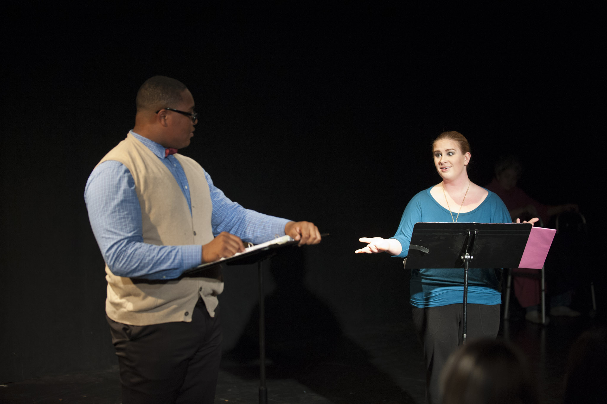 STAR // Connor Gibson Performers from the “Facing Our Truth” readings took roles of everyday member of our society and re-enacted scenarios in which race and privilege is tested. 