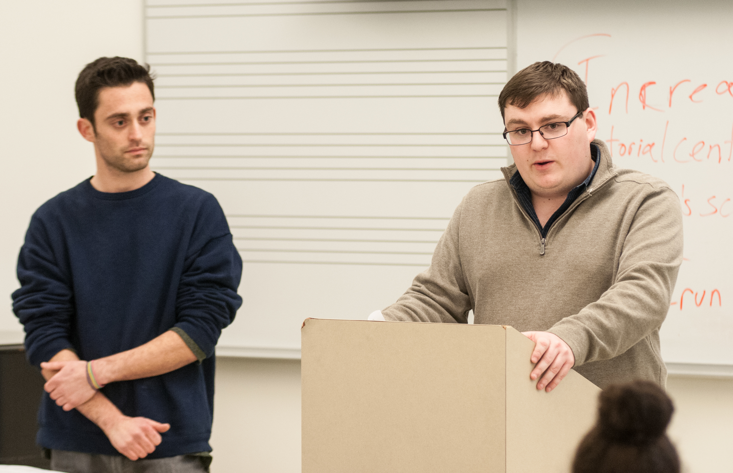 STAR // Gustavo Vasquez The STAR hosted Associated Student President Anthony Gallino (right) and Vice President Adam Rosenkranz (left) for an in-depth interview on March 3 on the proposed $12 fee increase over the next four years to the current Associated Students fee of $99. 