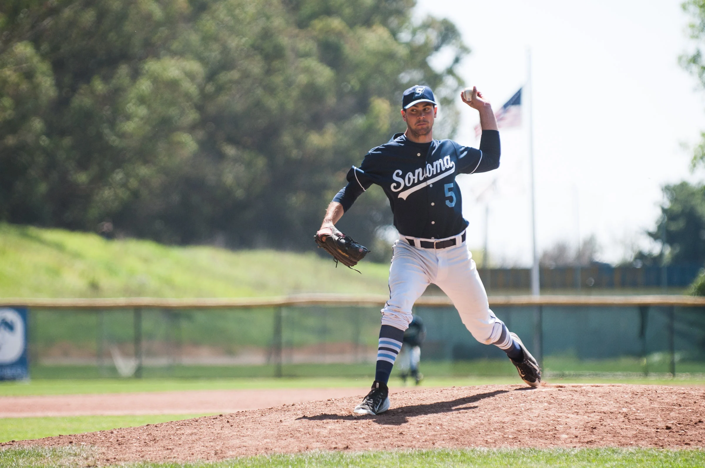 STAR // Connor Gibson Senior pitcher Devin Alexander in his pitching delivery.