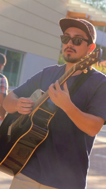 Courtesy // Gabriel Duran Sonoma State student Gabriel Duran can be seen performing on campus anywhere from Open Mic Nights to the annual CineNoma film festival.