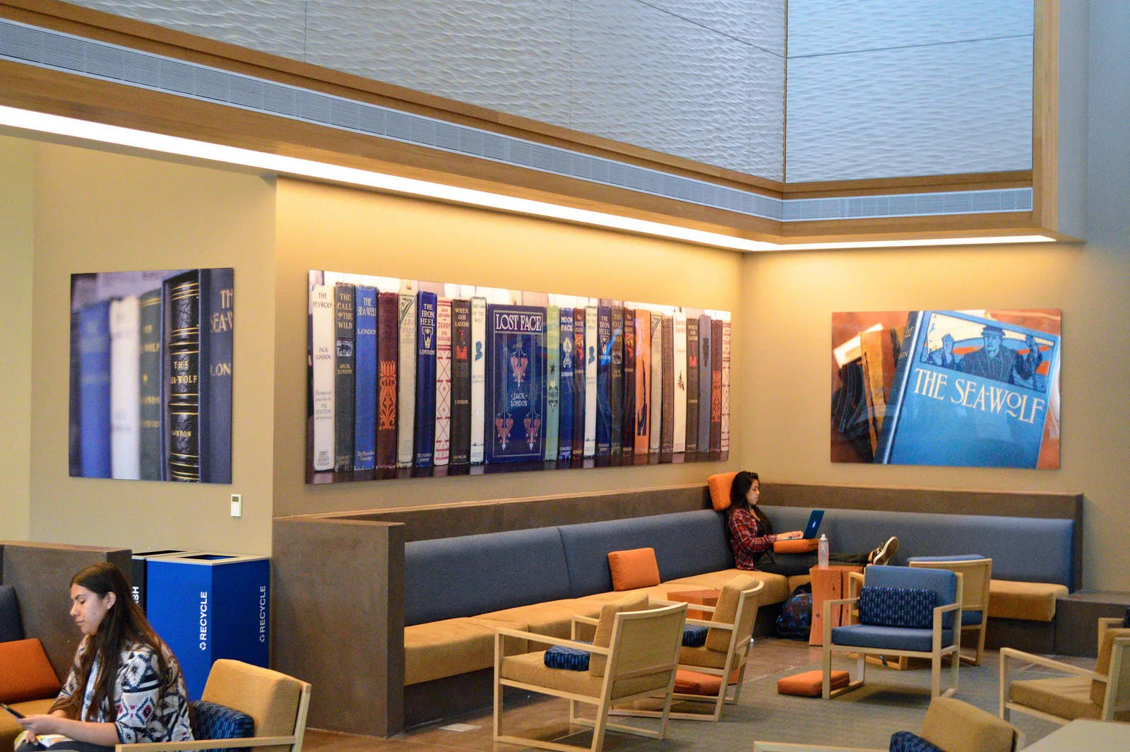 STAR // Sara Wildman New art pieces can now be found on display in the Student Center’s Living Room.