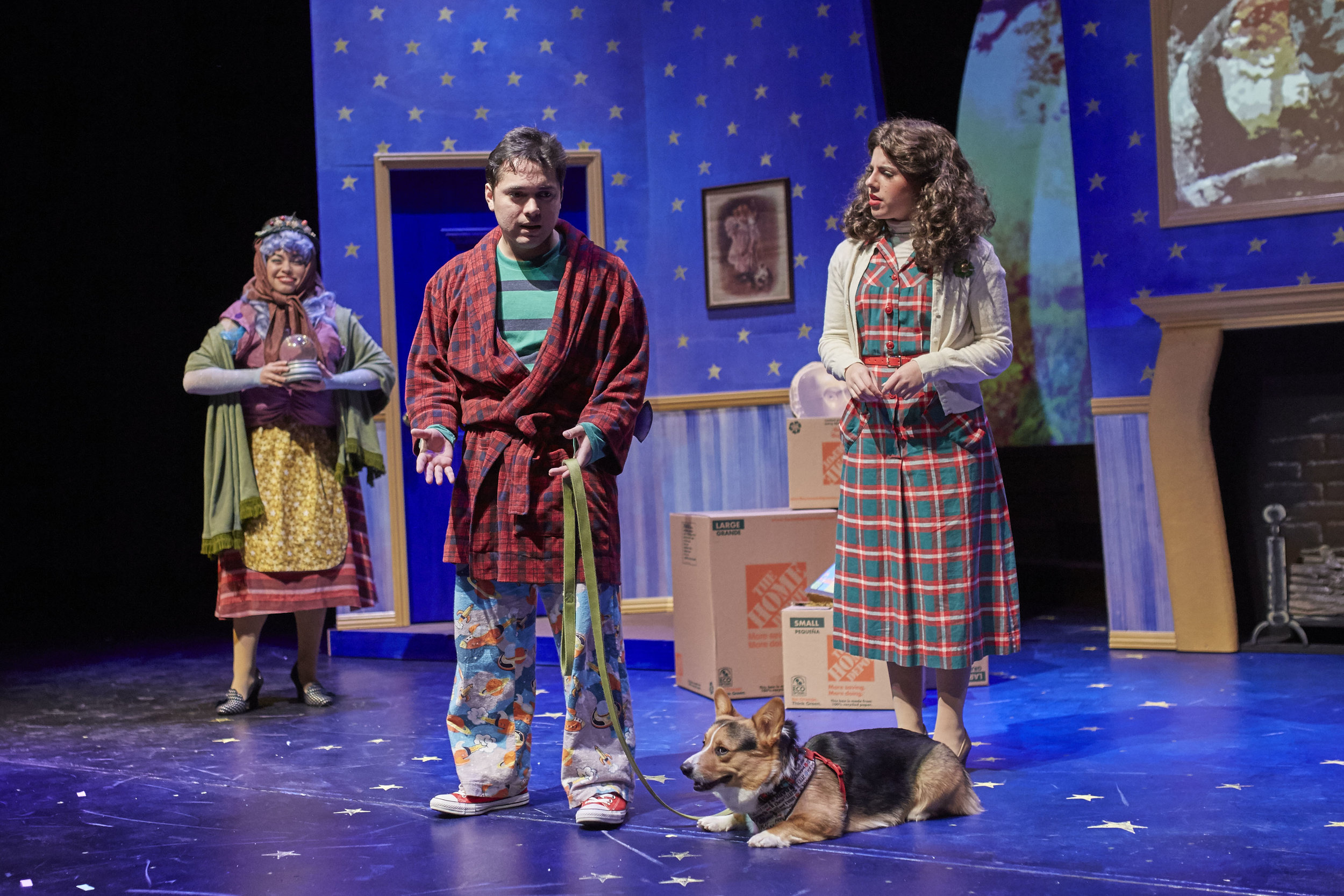 COURTESY // David Papas From left to right, Rosemarie Kingfisher as Mrs. Lune/Berylune, Carlos G. Rodriguez as Tyler and Olivia Mohr as Mum.