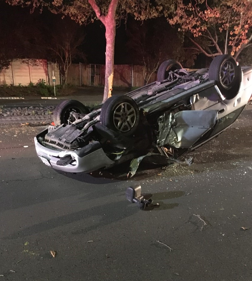 The driver of the vehicle was partially ejected from the vehicle and severely injured, although he managed to survive the crash.