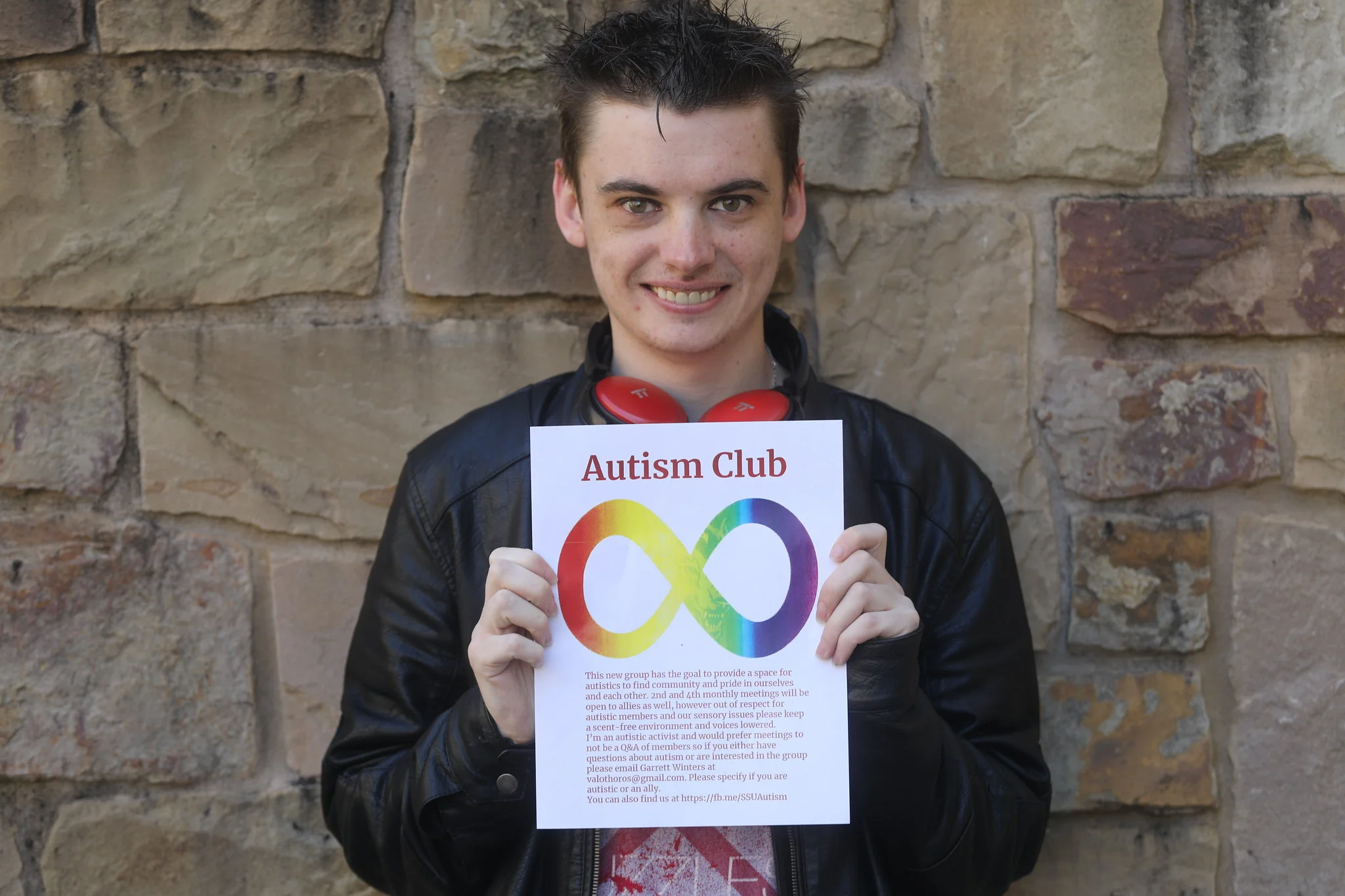 Garrett Winters, above, will be leading the club, which will meet once per week, in hopes of spreading awareness and inclusivity for those with autism.