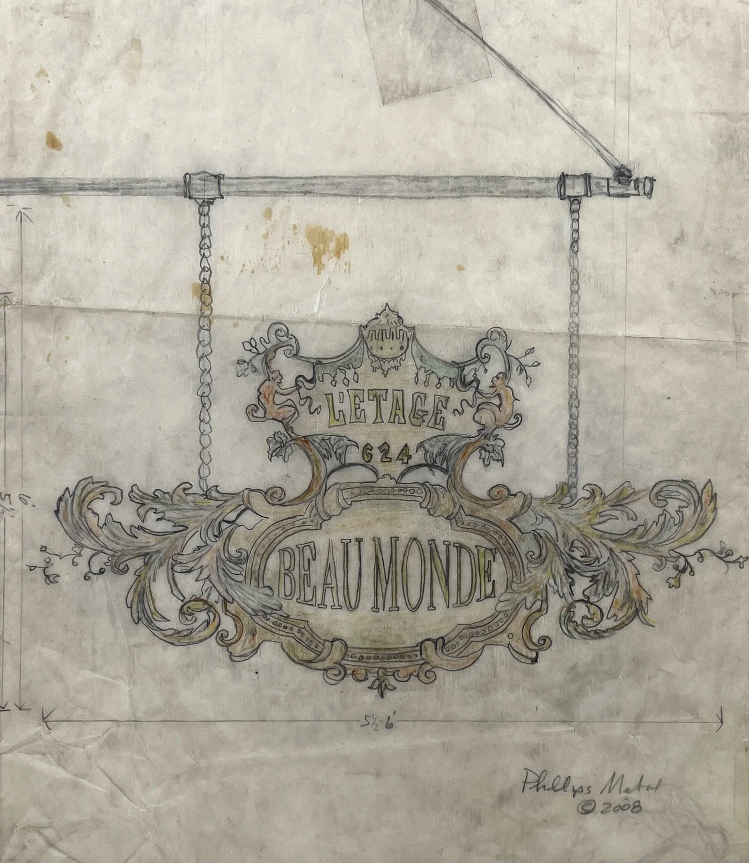 Beau Monde Sign Set / 1of 2