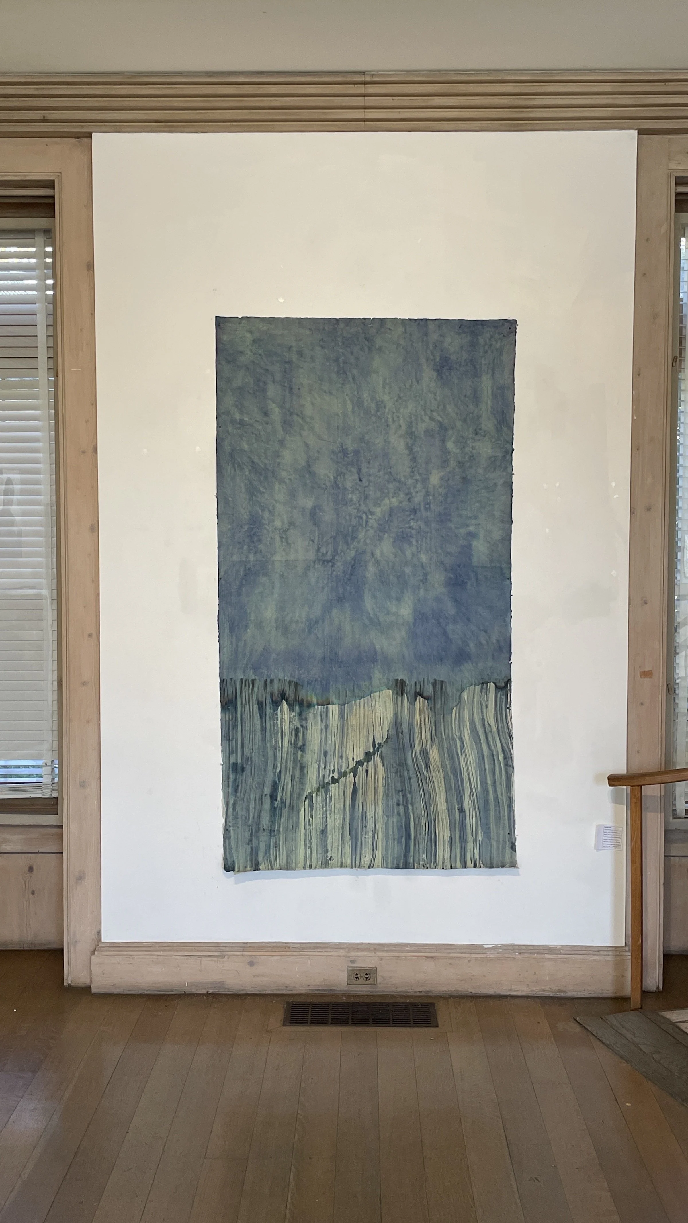 Green Field with a Crease