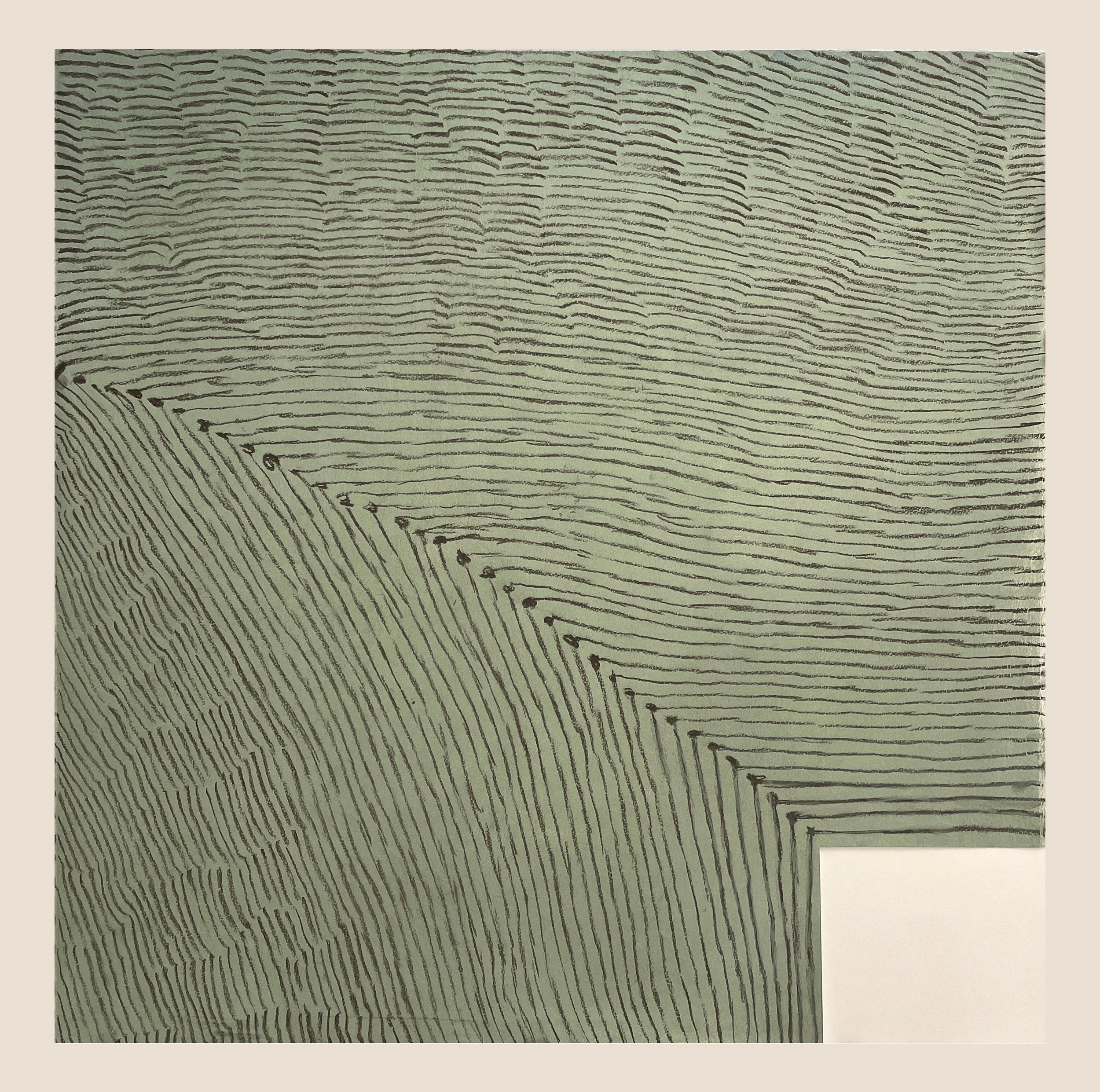 Lines on a Olive Ground 