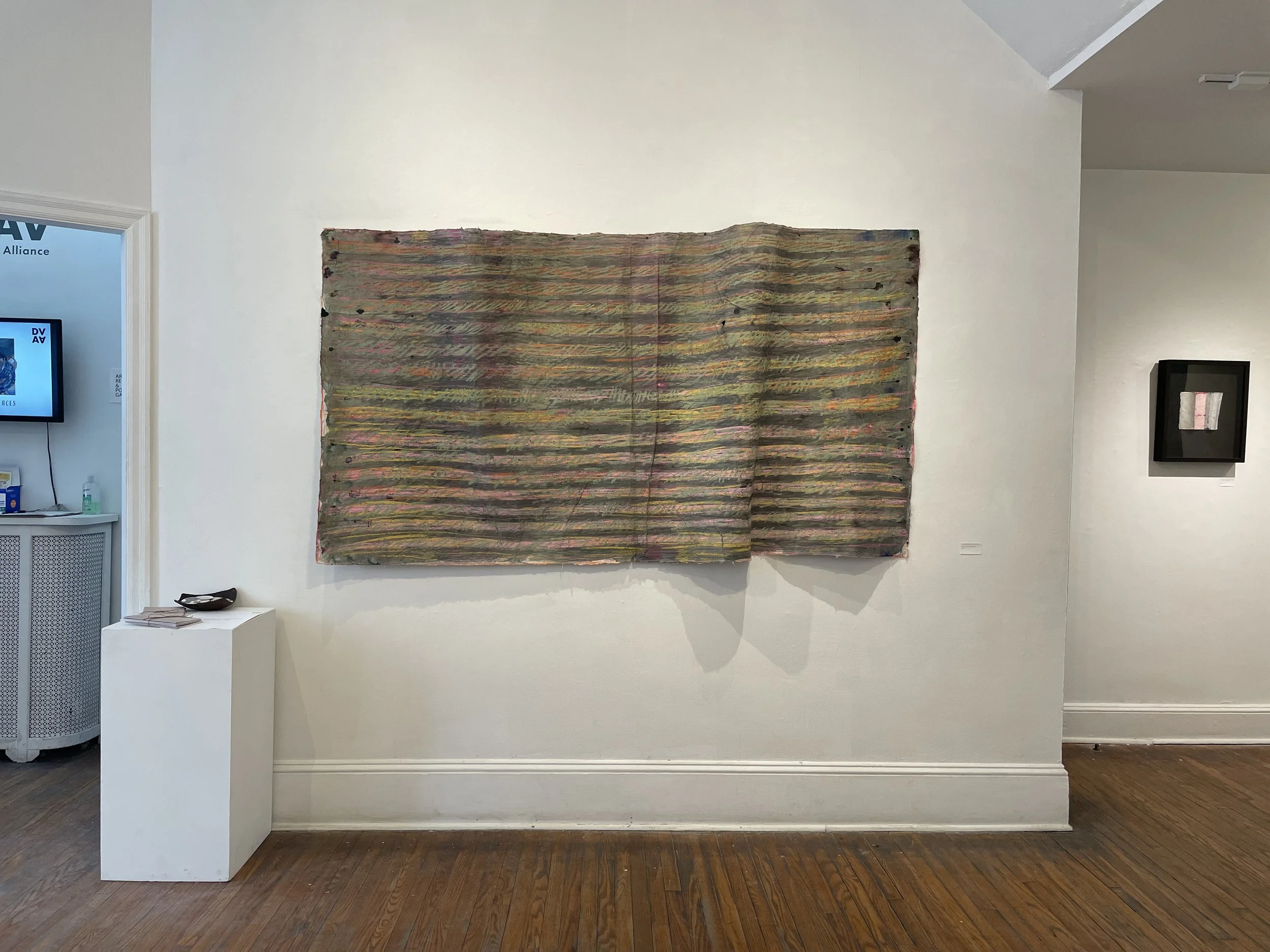 Exhibition View More Ink Meanderings with Cutaways and Folds (Accompanied by a Poem)