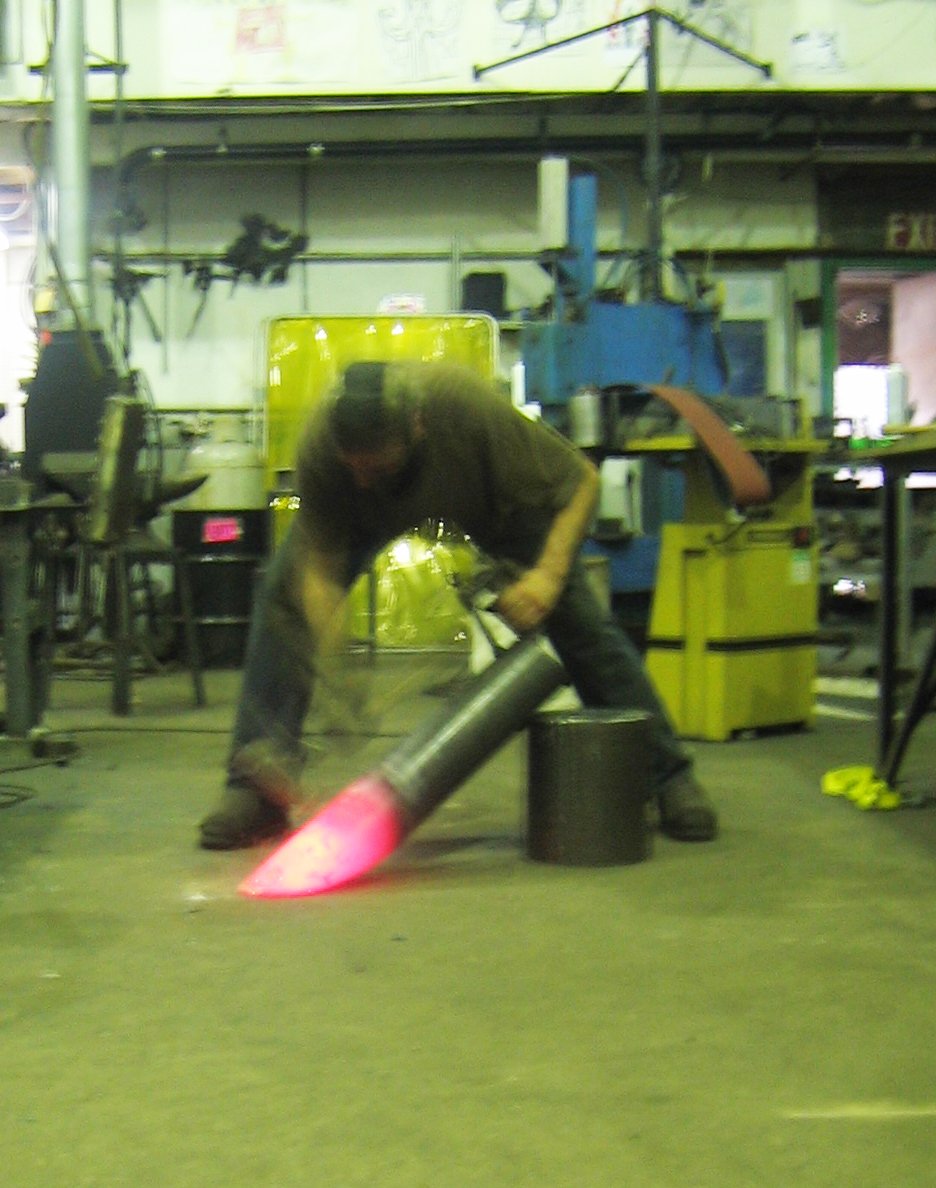 Robert Phillips at Work in his Philadelphia Studio 2005