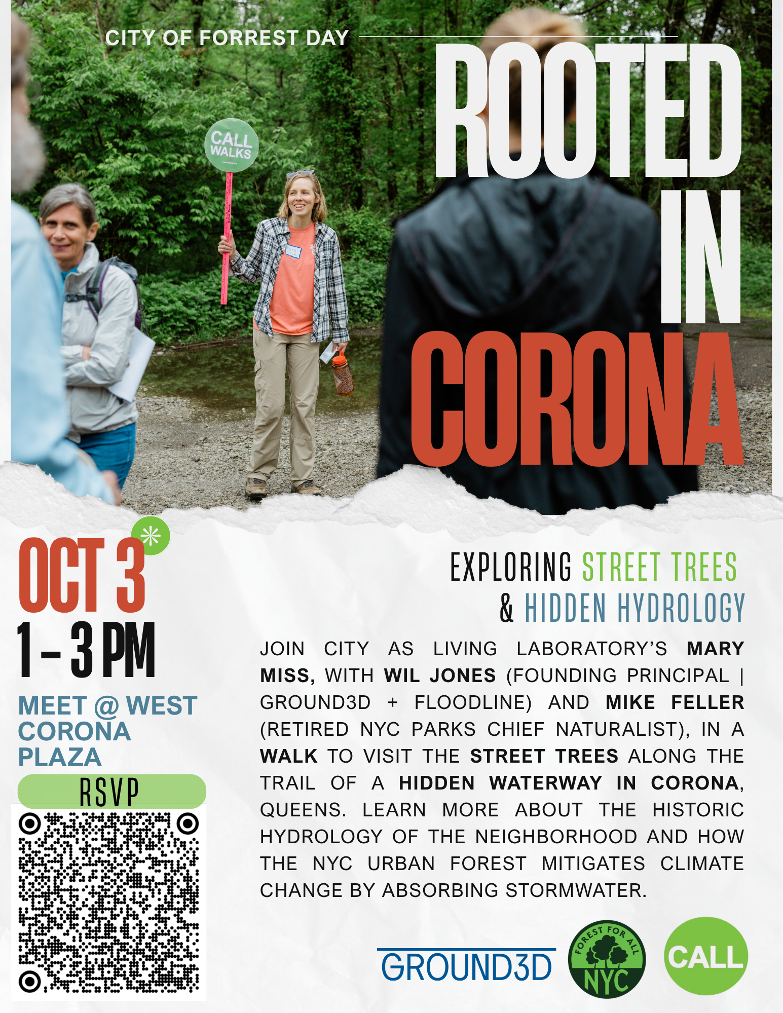 WALK: Rooted in Corona -Exploring Street Trees and Hidden Hydrology