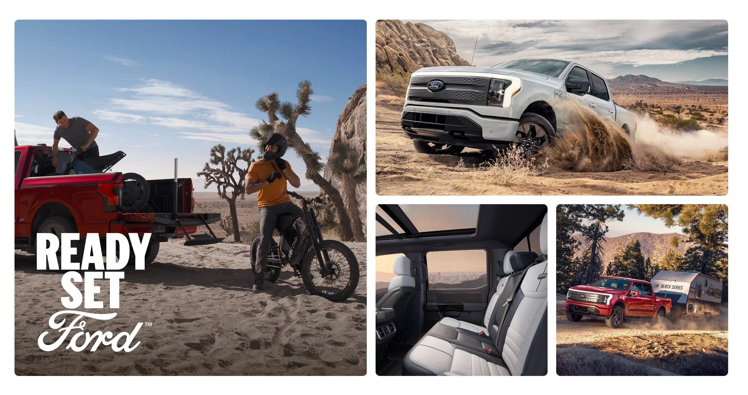  Mosaic gallery on the 2025 F-150 Lightning vehicle home page 