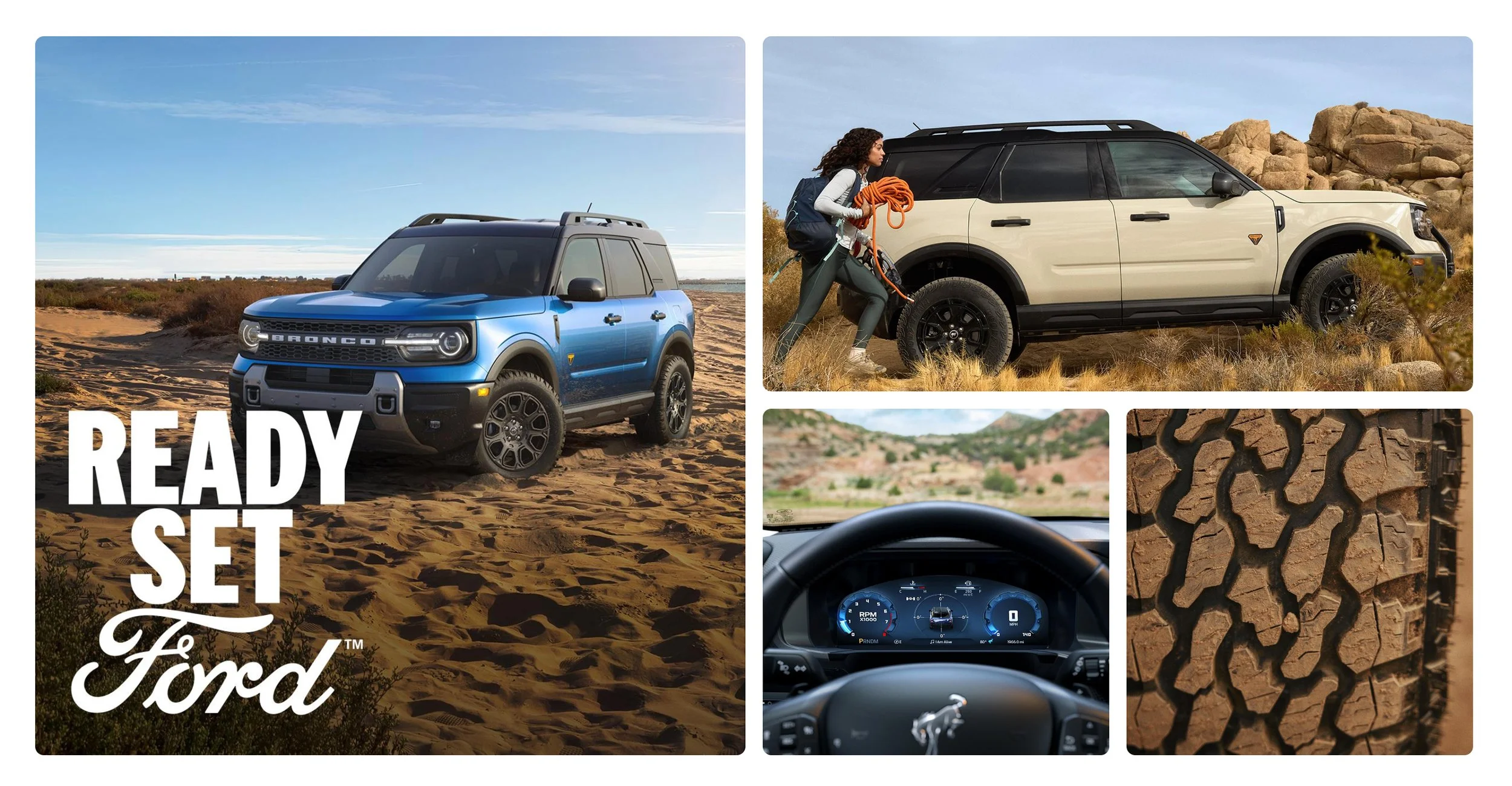  Mosaic gallery on the 2025 Bronco Sport vehicle home page 