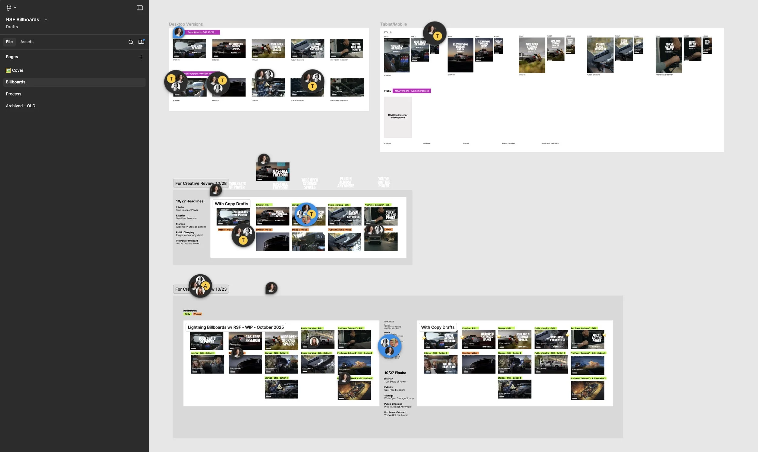  In-progress work with our partner agency setting up the  Ready Set Ford  billboard banner videos 