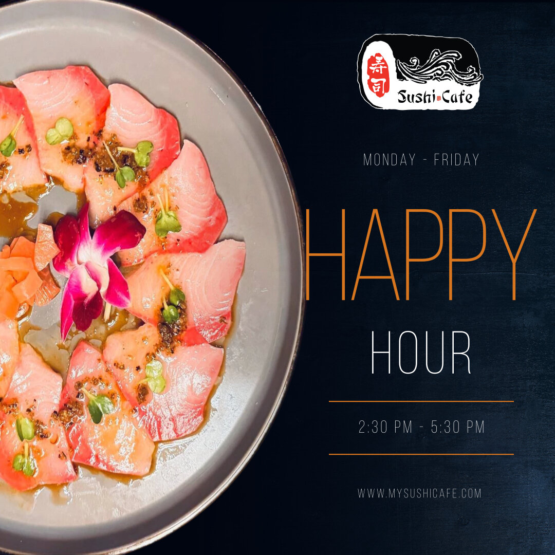 Truffle Hamachi: The epitome of Happy Hour chic. 🌟🍣 

Order online now at https://bit.ly/3QWEFpI 
View our menu at www.mysushicafe.com

#sushicafefreeport #sactown #saceat #SushiCafeEats #HappyHour #trufflehamachi #SushiElegance