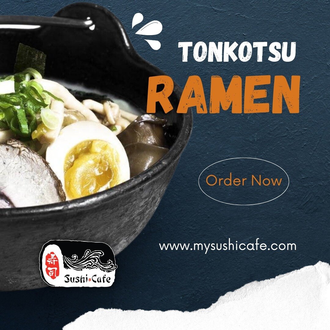 The cure for all cravings. 🍜

Order online now at https://bit.ly/3QWEFpI 
View our menu at www.mysushicafe.com

#sushicafefreeport #sactown #saceat #SushiCafeEats #RamenCrave #TonkotsuRamen