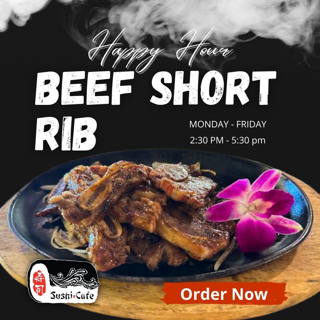 Fall-off-the-bone goodness! 😋🍖

Order online now at https://bit.ly/3QWEFpI 
View our menu at www.mysushicafe.com

#sushicafefreeport #sactown #saceat #SushiCafeEats #HappyHour #BBQLove #RibRave