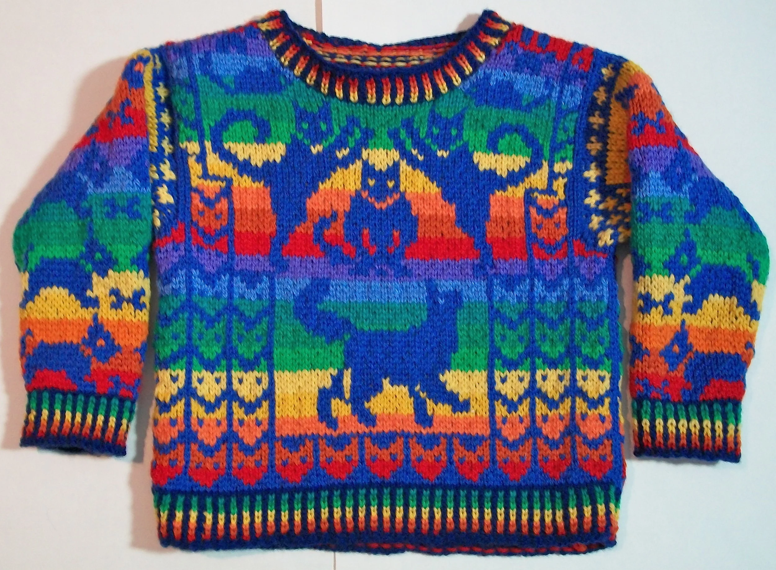 Knitting Pattern: Rainbow Animals Three Years