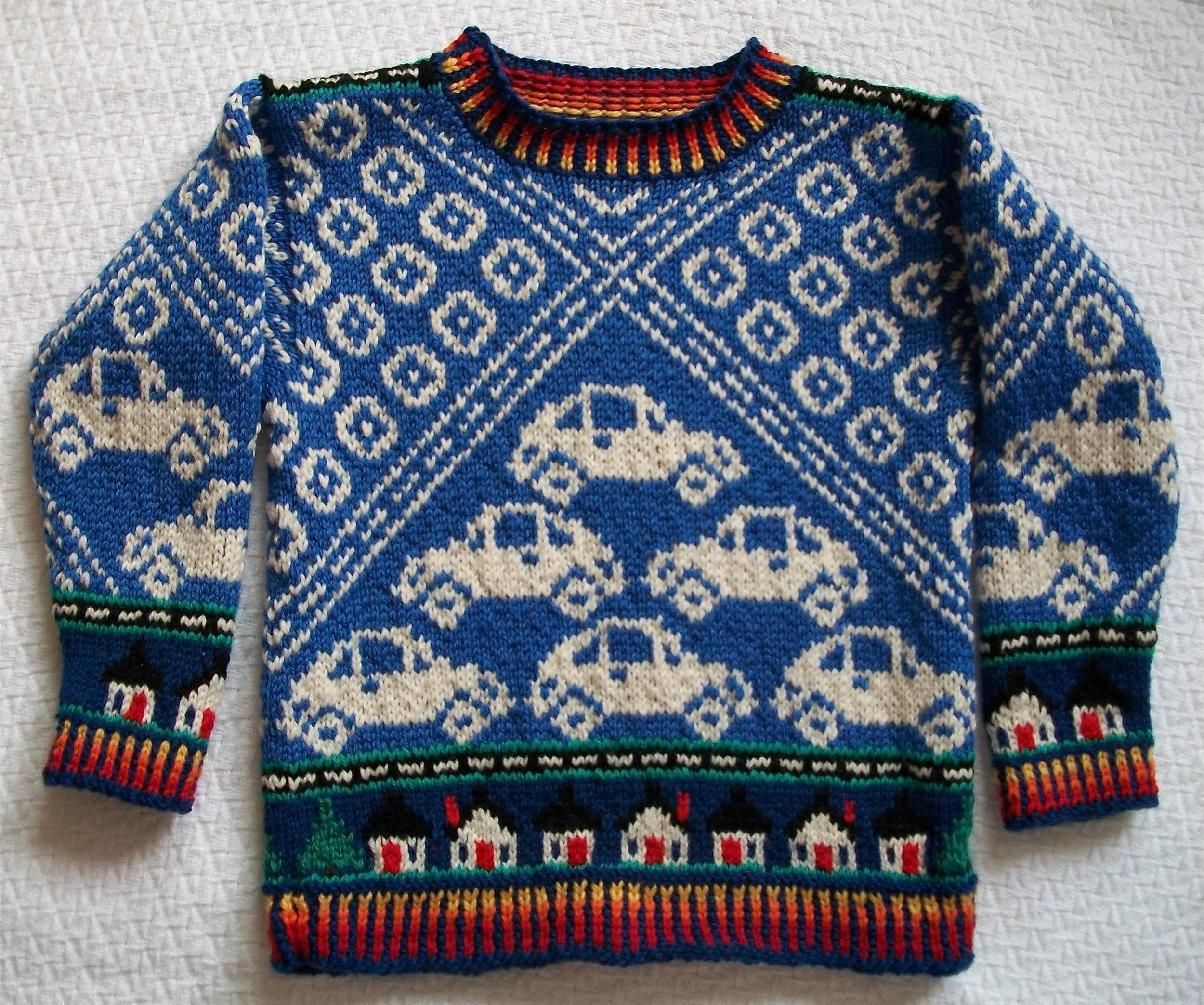 Knitting Pattern: Cars Four Years