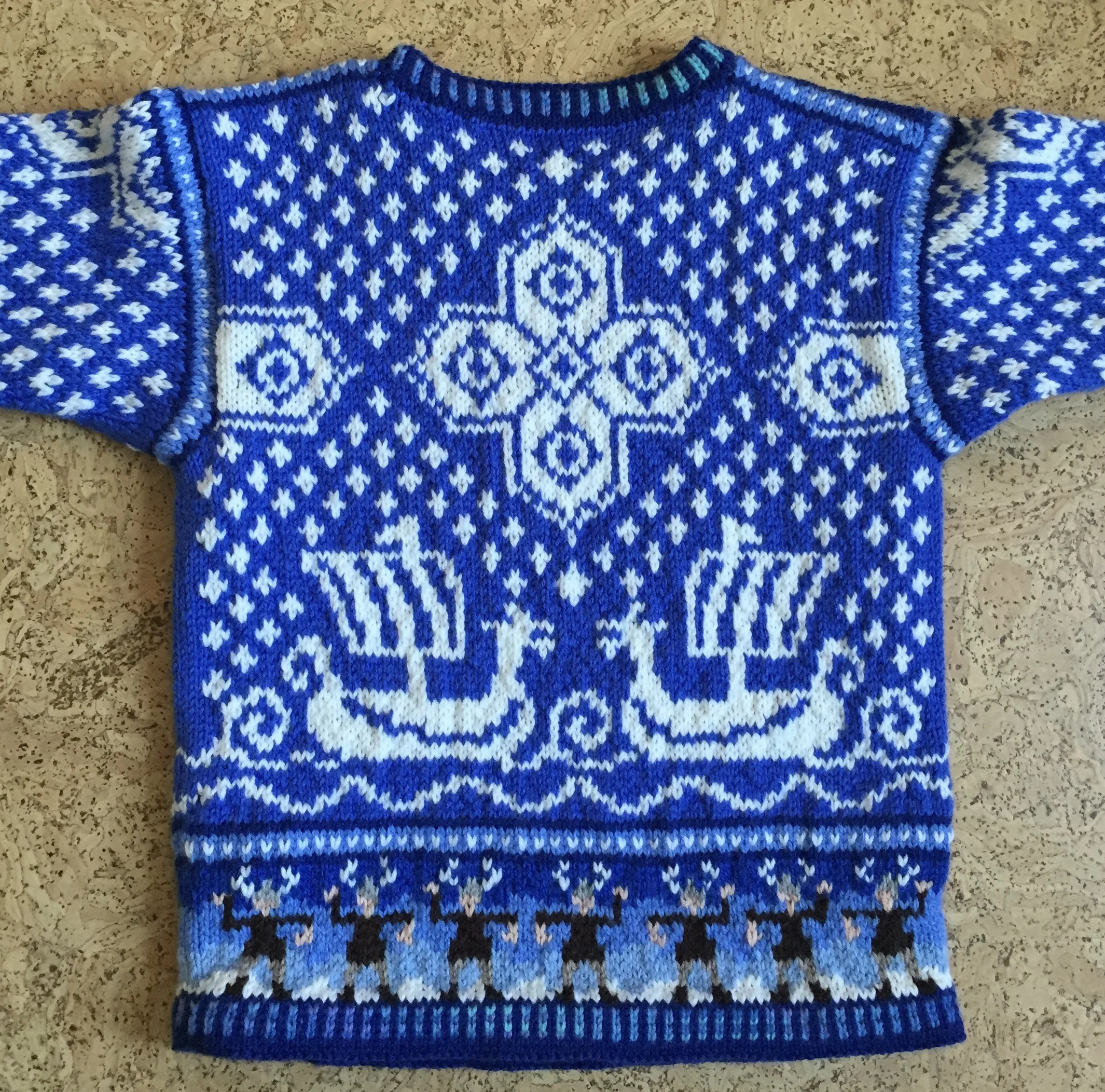 Knitting Pattern: Viking Ship Five Years