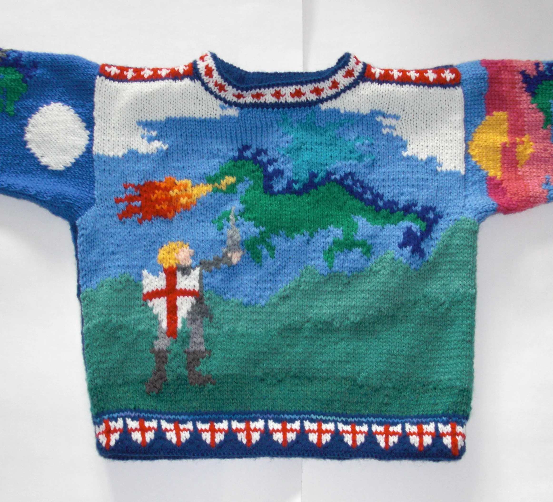 Knitting Pattern: St George &amp; the Dragon Four Years