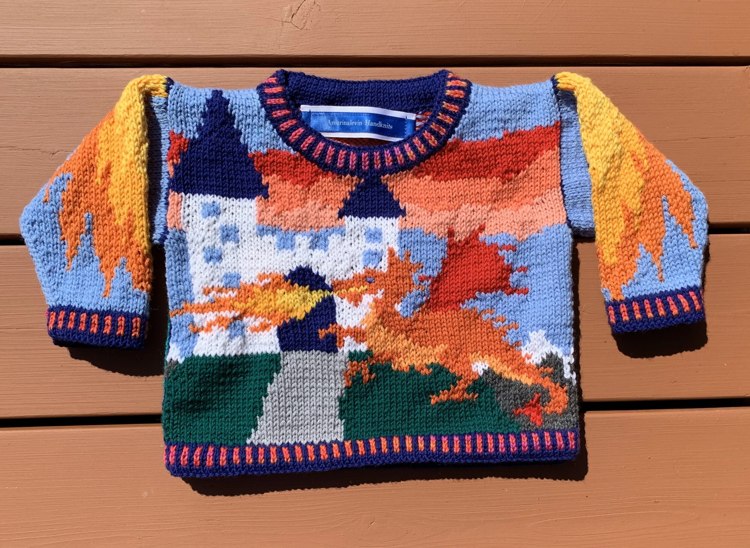 Knitting Pattern: Dragons Size One Year